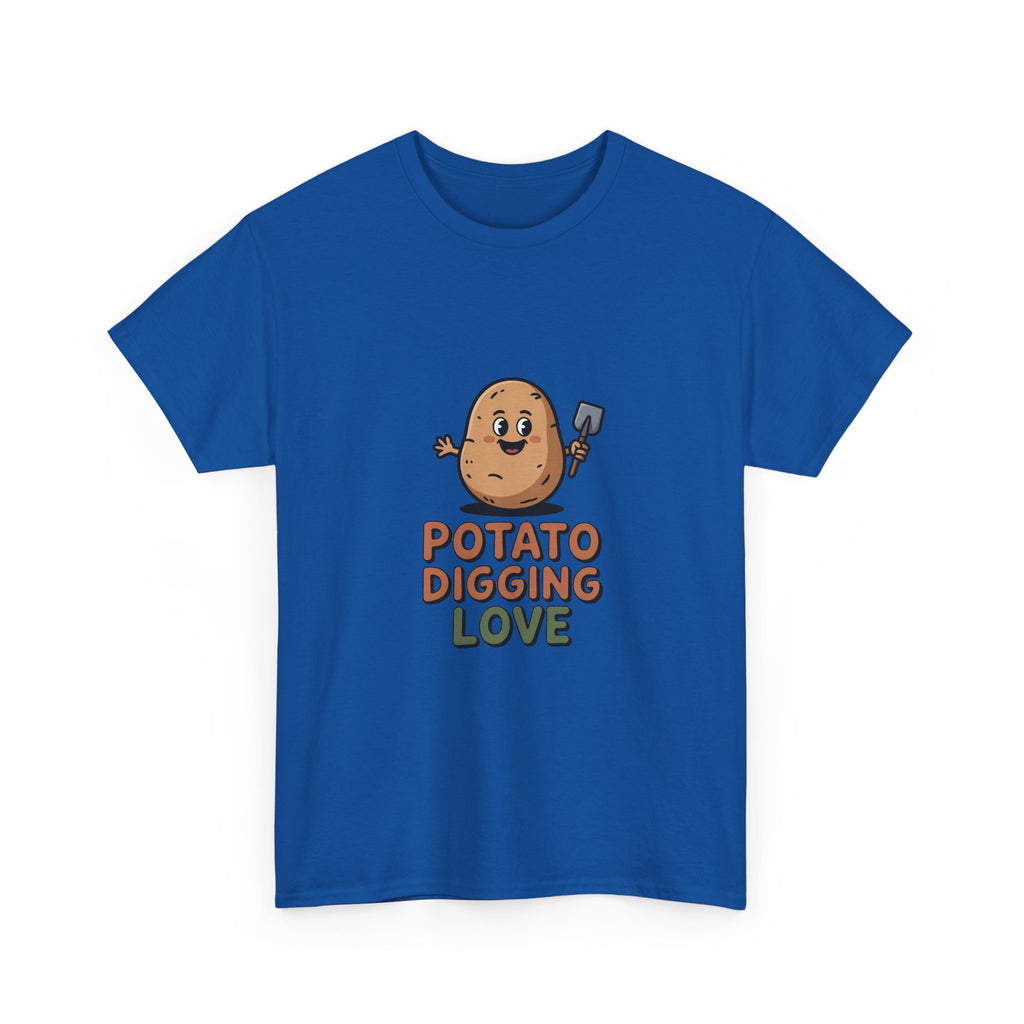 T-Shirt — "Potato Digging Love" Cute Gardening Veggie Tee