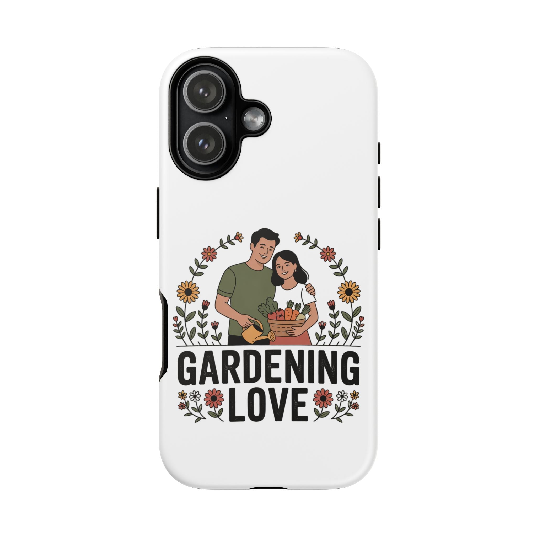 Gardening Love Phone Case — Floral Couple Protective Phone Cover