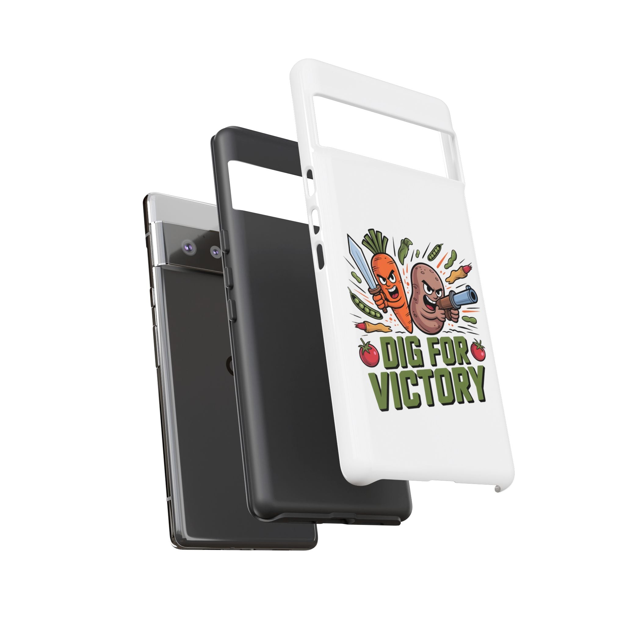 Phone Case — 'Dig For Victory' Veggie Combat Garden Design