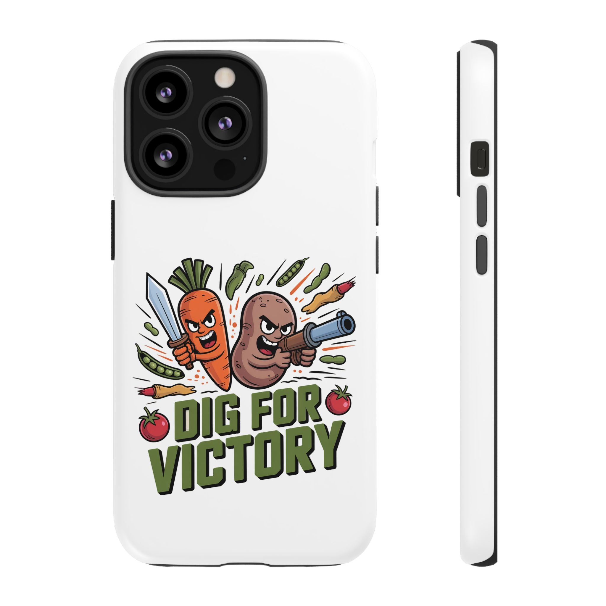 Phone Case — 'Dig For Victory' Veggie Combat Garden Design