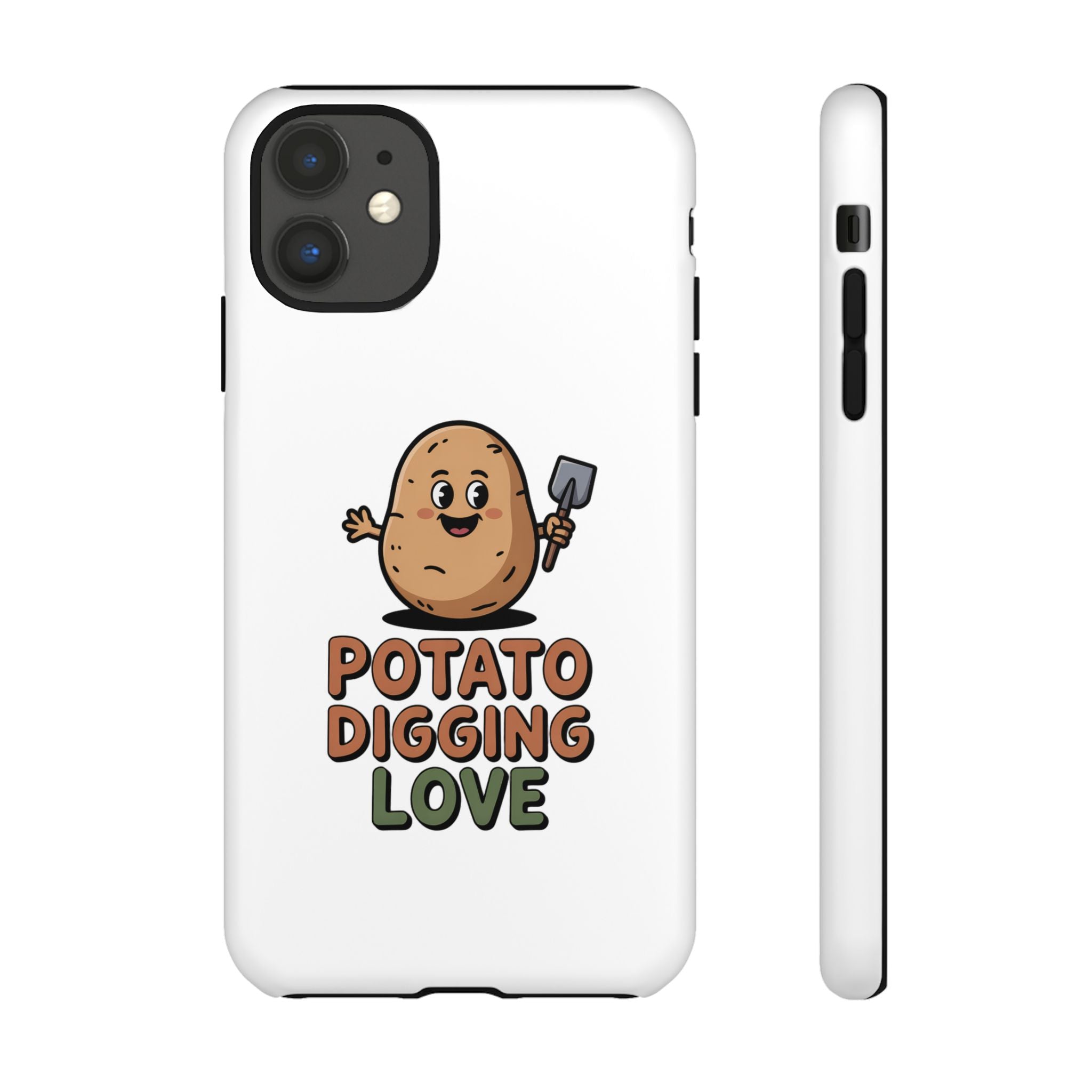 Phone Case — "Potato Digging Love" Cute Gardening Cartoon Protective Cover