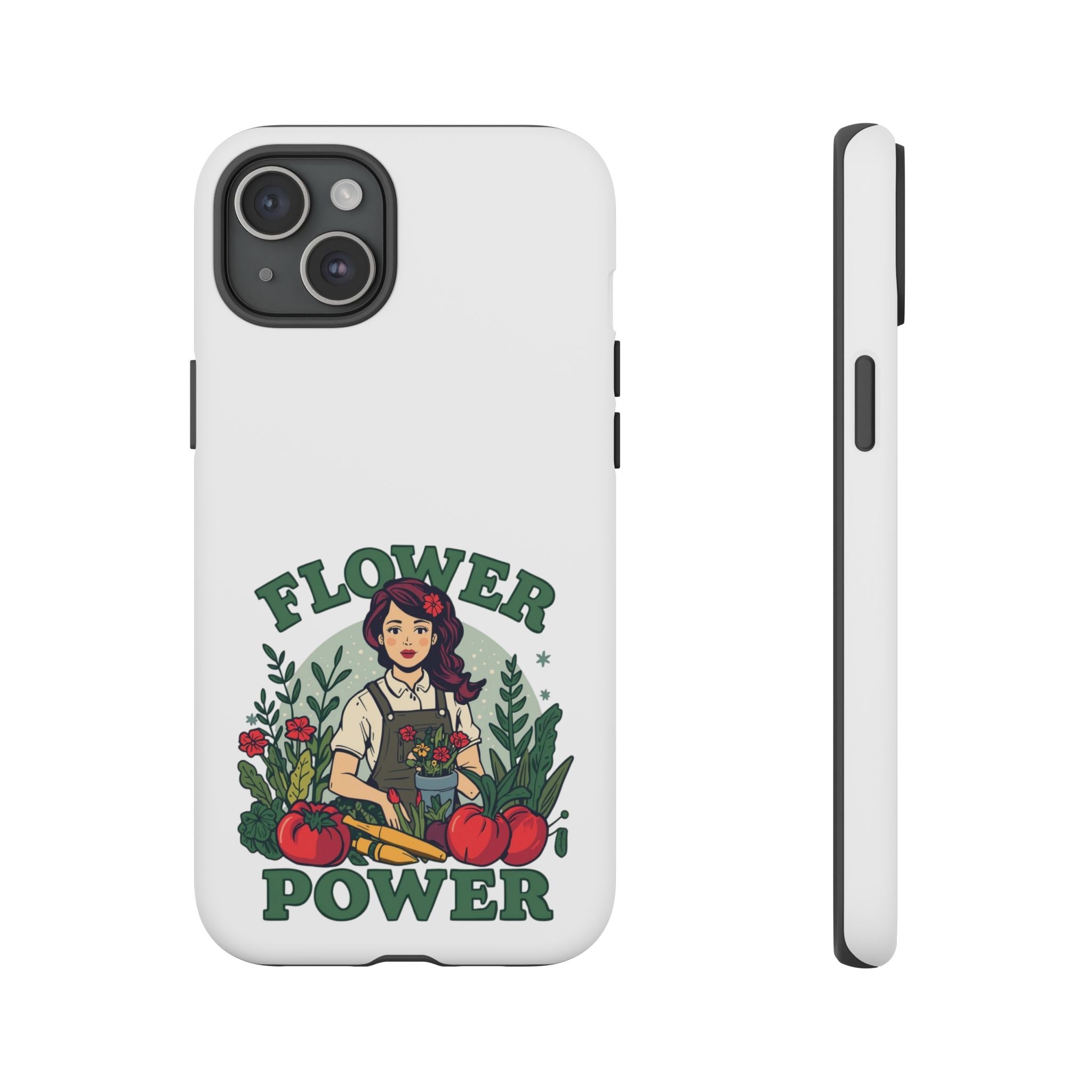 Phone Case - 'Flower Power' Retro Gardener Floral Protective Case