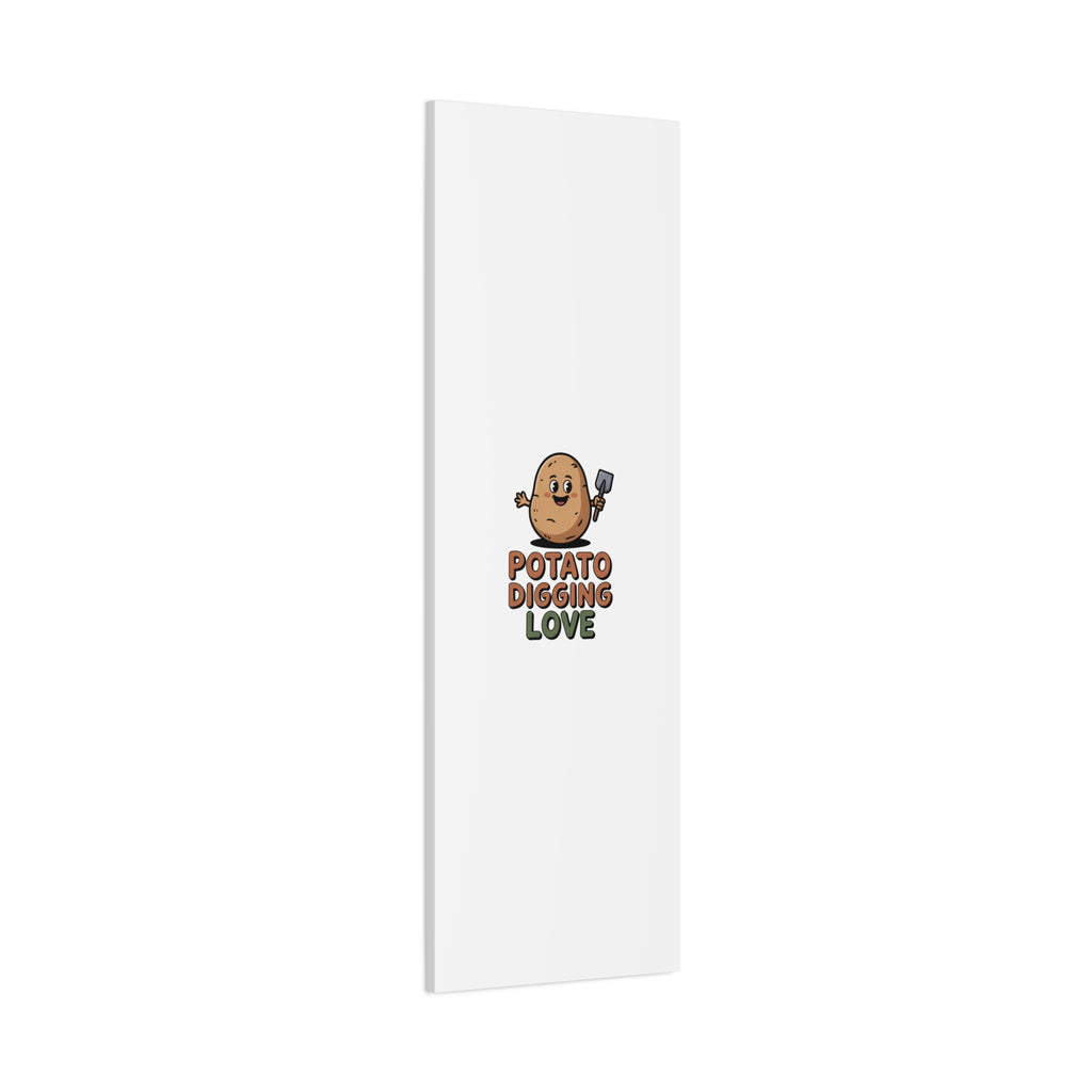 Potato Digging Love Canvas Print