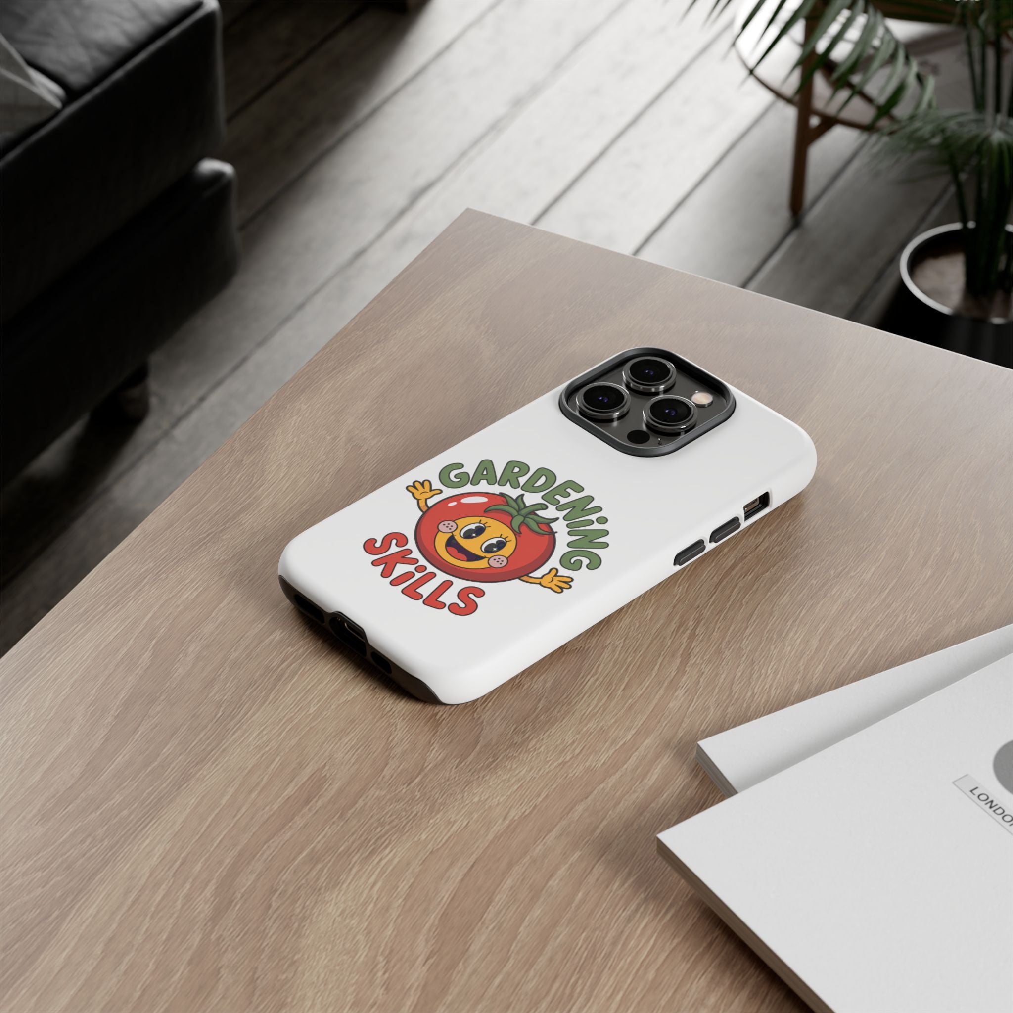 Gardening Skills Phone Case — Cute Tomato Plant Lover Protective Cover