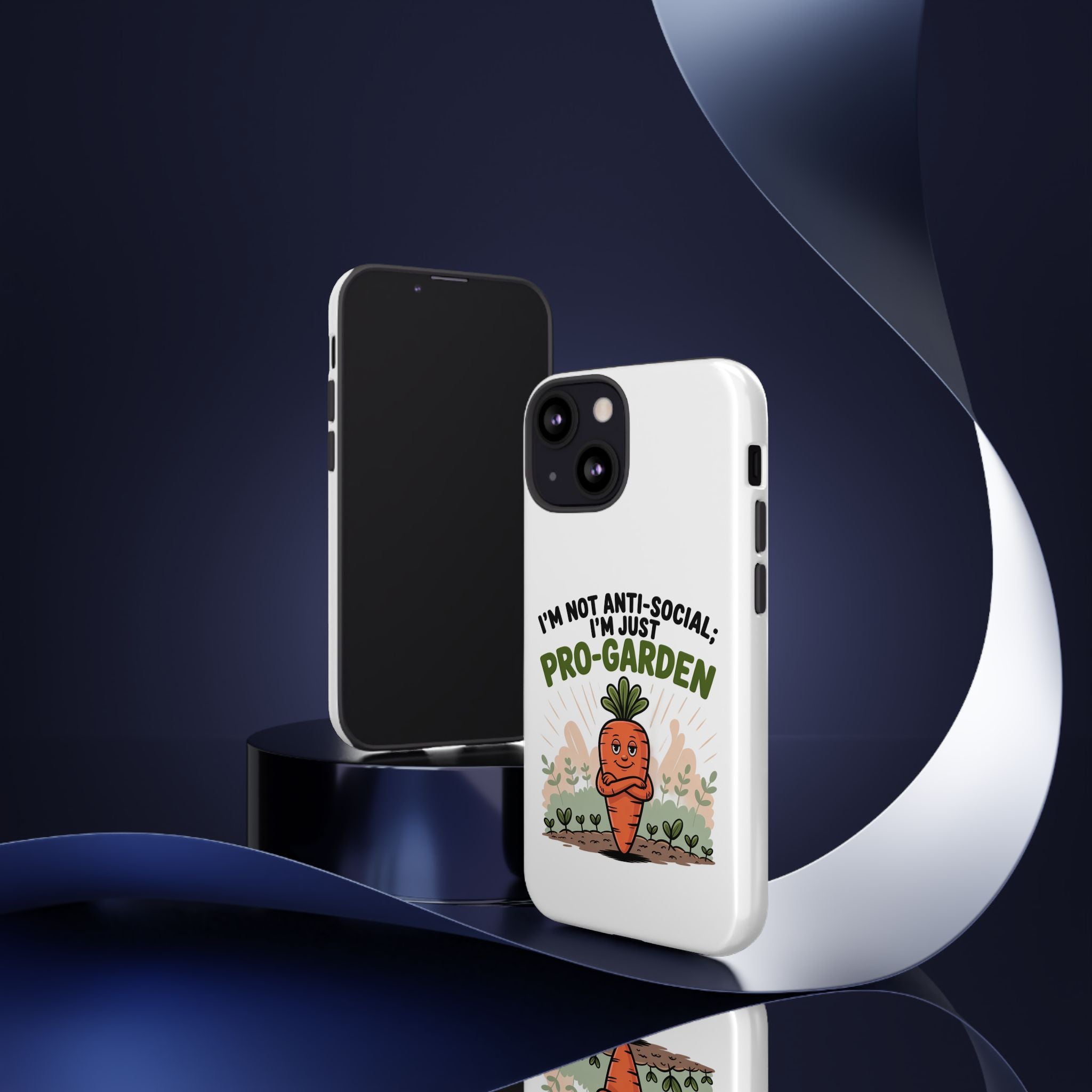 Pro-Garden Carrot Phone Case — “I’m Not Anti-Social, I’m Just Pro-Garden”