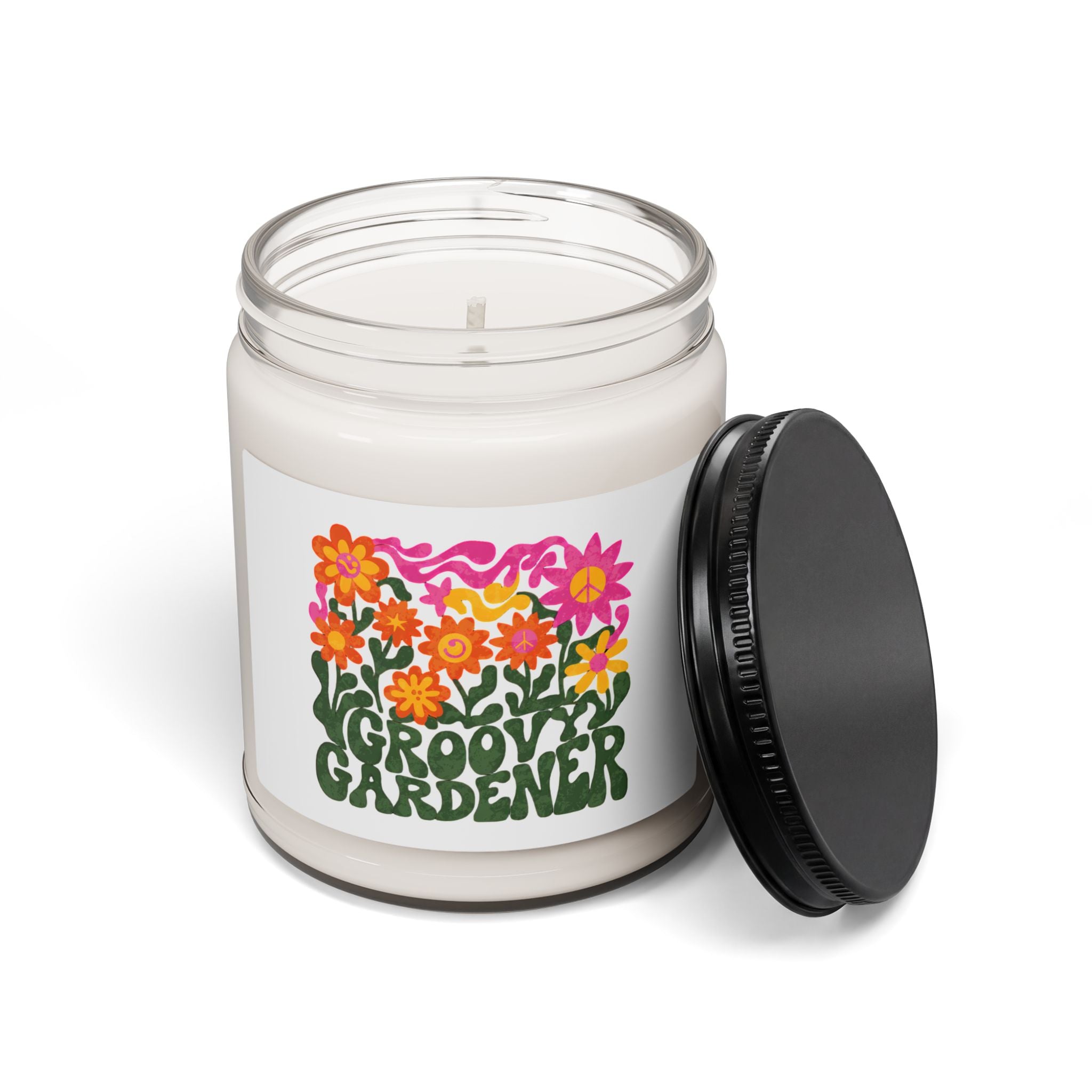 Groovy Gardener Scented Soy Candle — 9oz Floral Retro Vibe