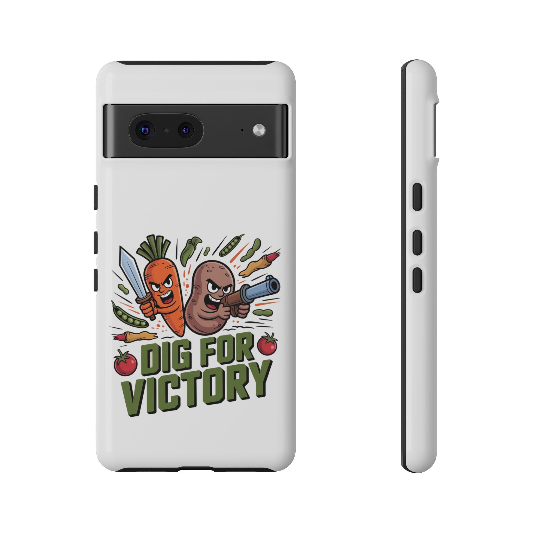 Phone Case — 'Dig For Victory' Veggie Combat Garden Design