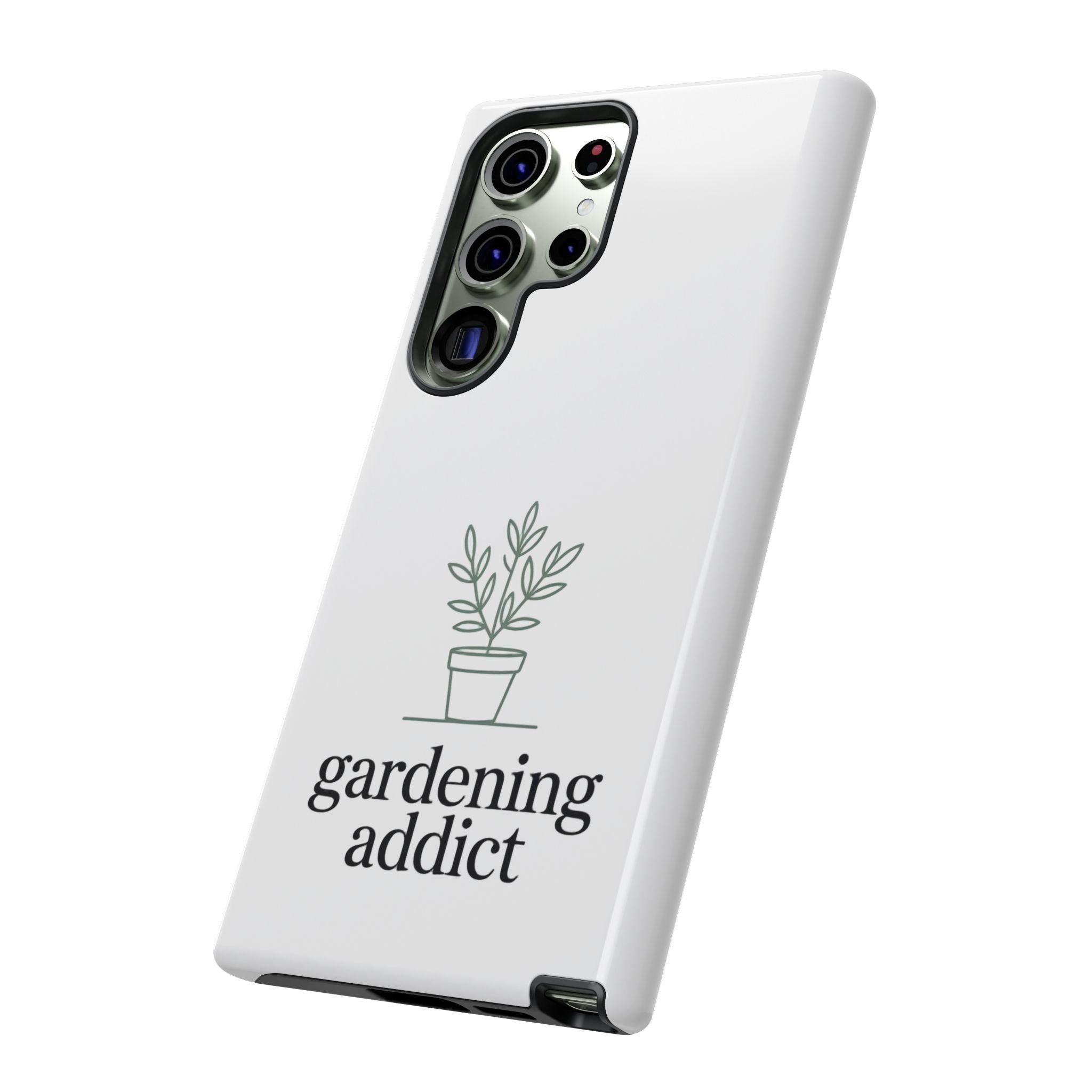 Phone Case — 'gardening addict' Minimal Plant Design