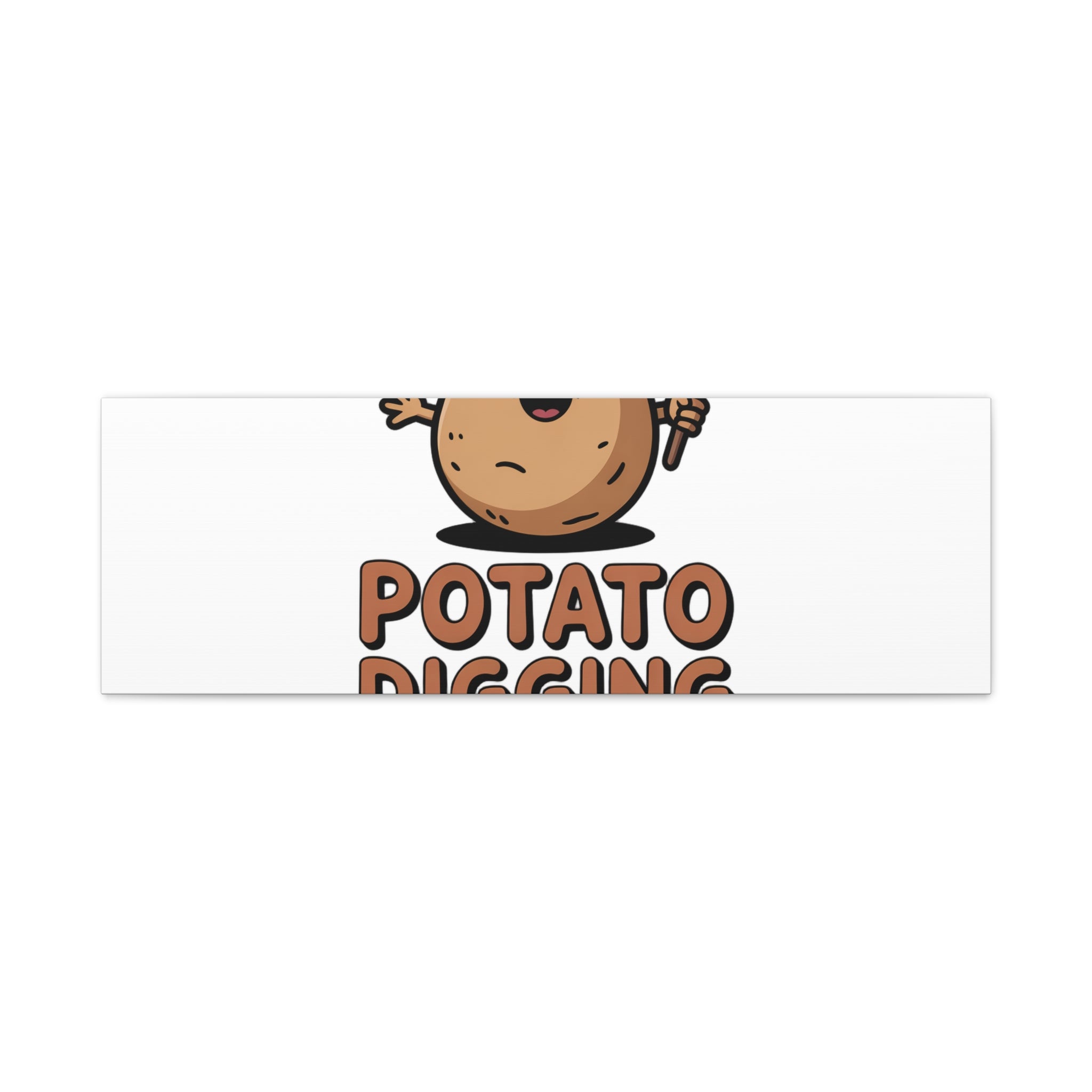 Potato Digging Love Canvas Print