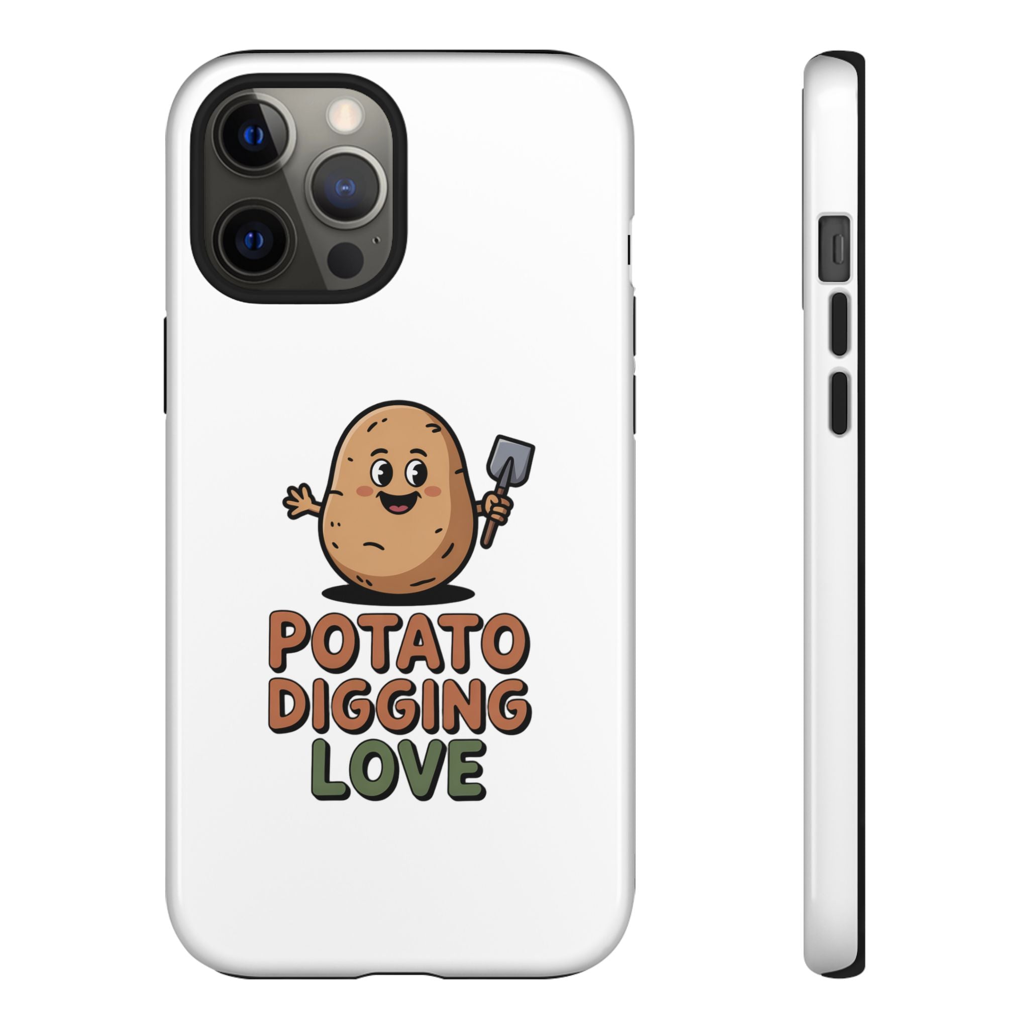 Phone Case — "Potato Digging Love" Cute Gardening Cartoon Protective Cover