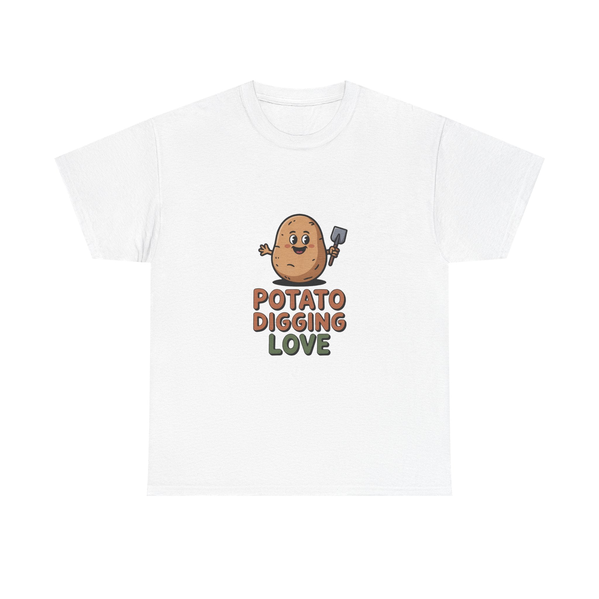 T-Shirt — "Potato Digging Love" Cute Gardening Veggie Tee