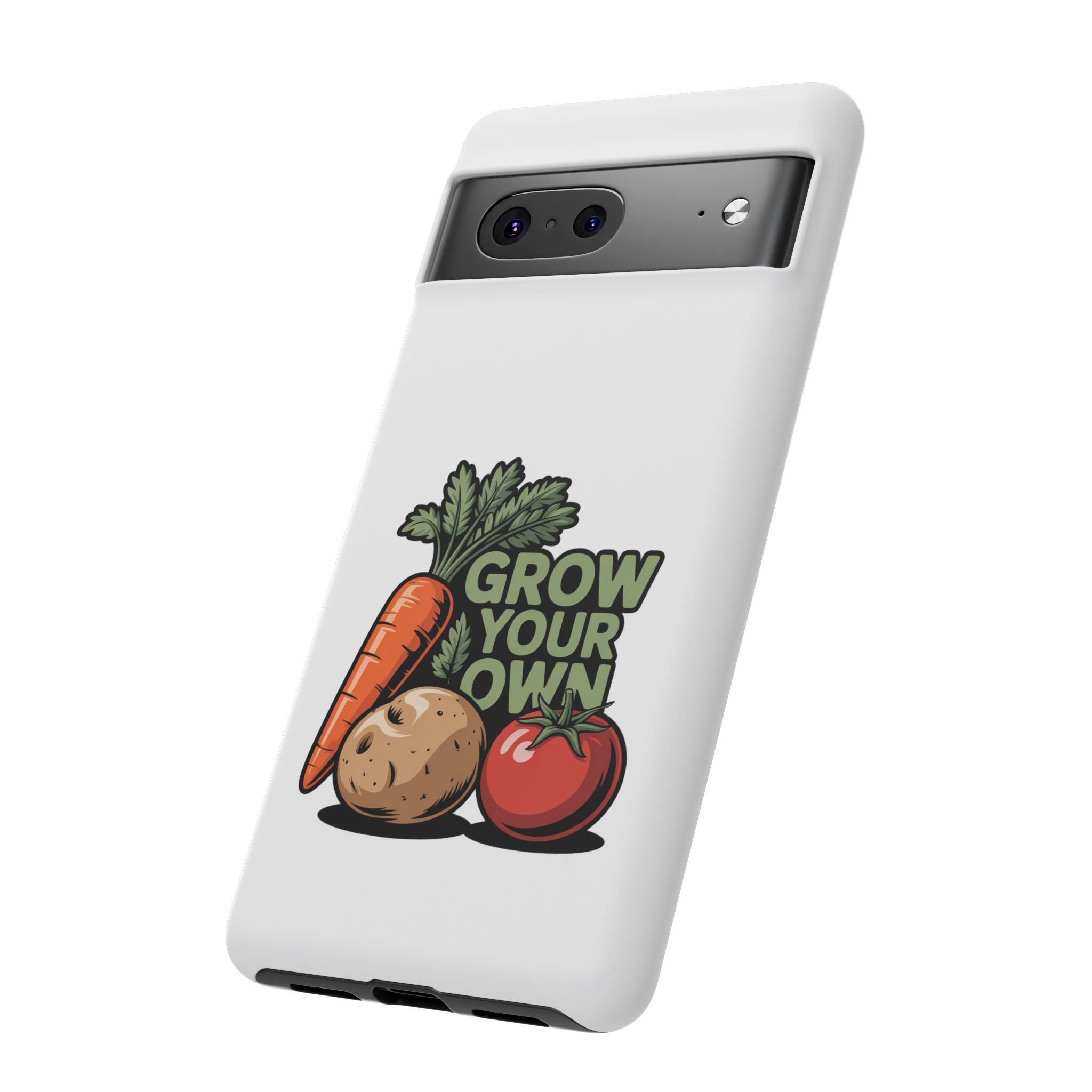 Grow Your Own Vegetables Phone Case — Gardening Carrot Potato Tomato Design