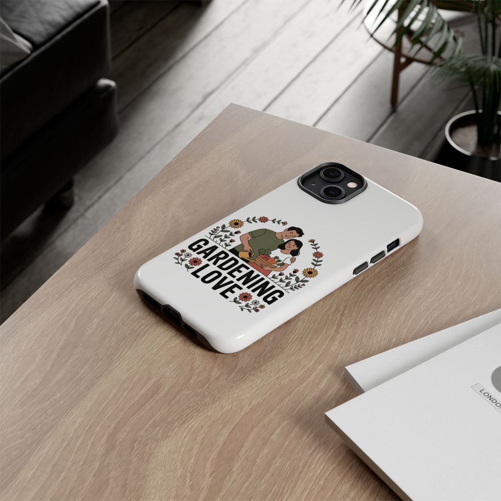 Gardening Love Phone Case — Floral Couple Protective Phone Cover