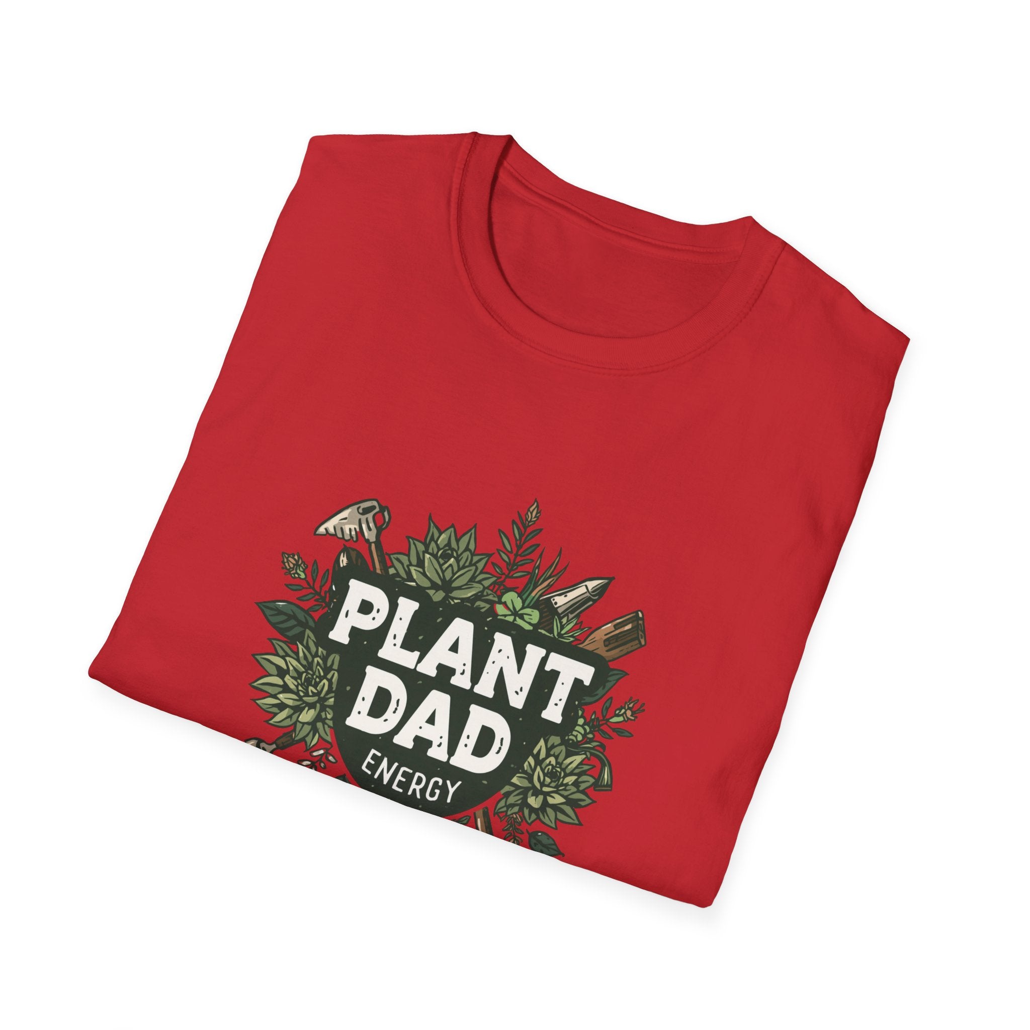 Plant Dad T-Shirt — Funny Gardener Shirt with Botanical Tools