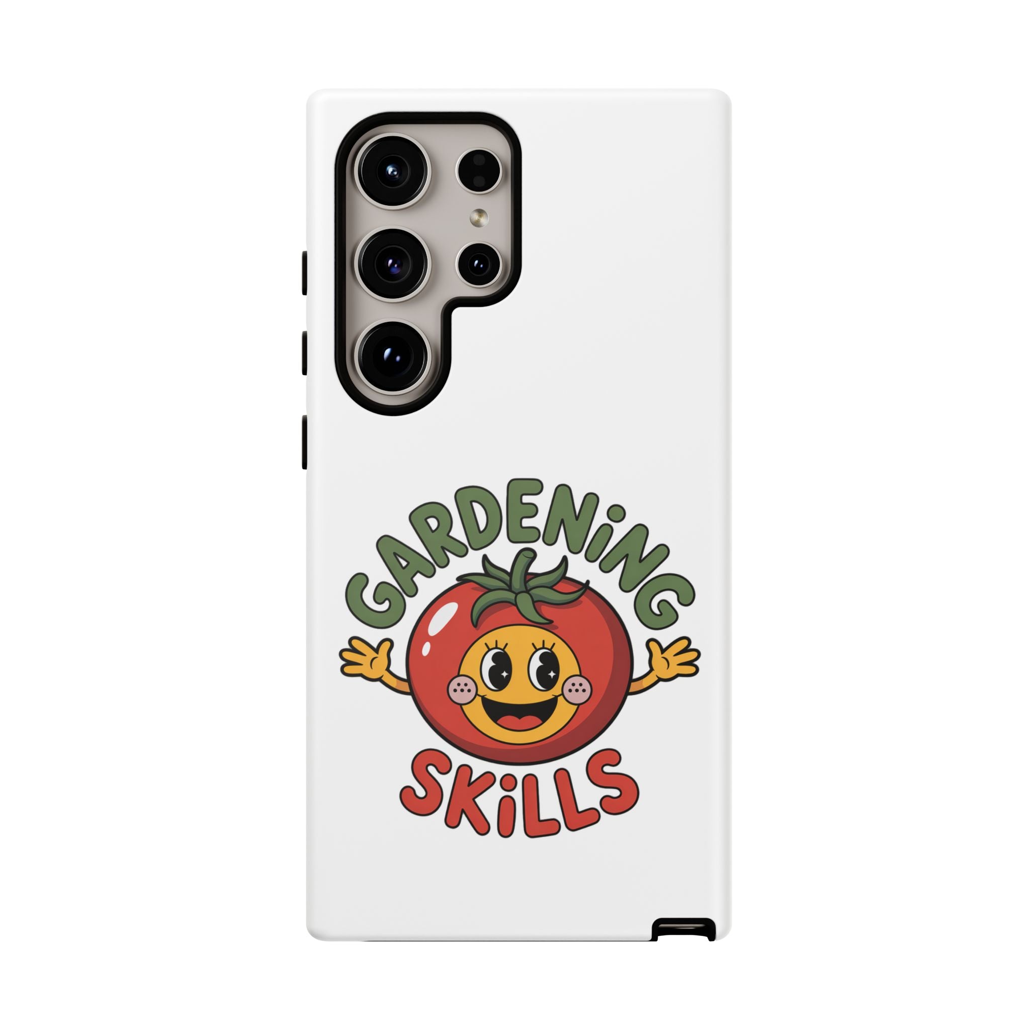 Gardening Skills Phone Case — Cute Tomato Plant Lover Protective Cover