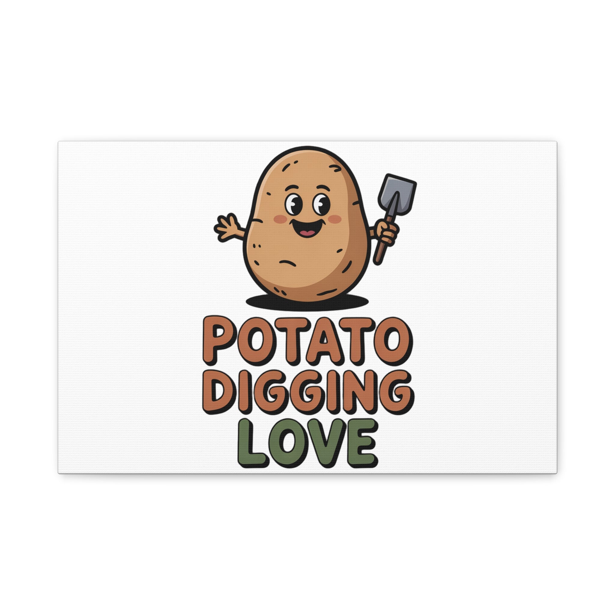 Potato Digging Love Canvas Print