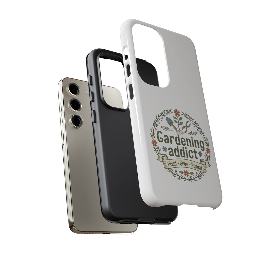 Phone Case — Gardening Addict "Plant • Grow • Repeat" Floral Garden Phone Cover