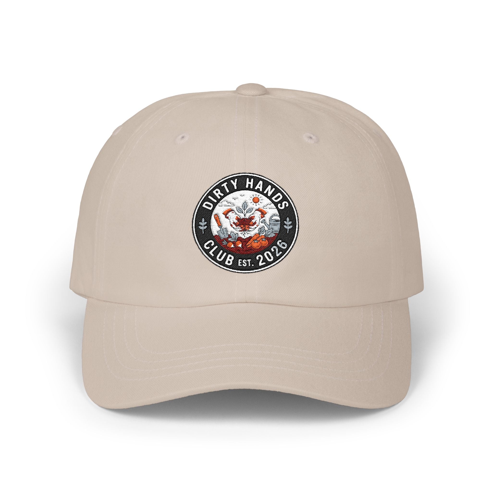 Dirty Hands Club Dad Cap — Vintage Logo Embroidered Hat
