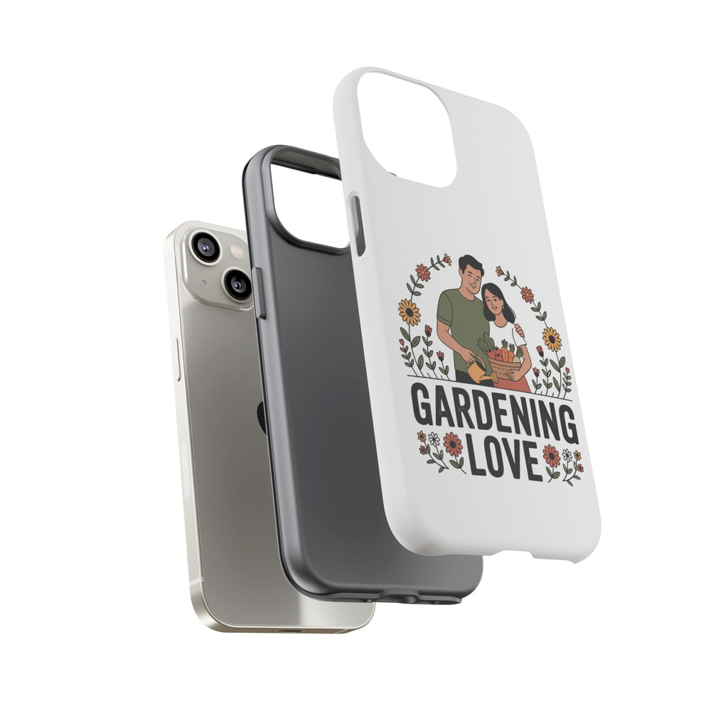 Gardening Love Phone Case — Floral Couple Protective Phone Cover