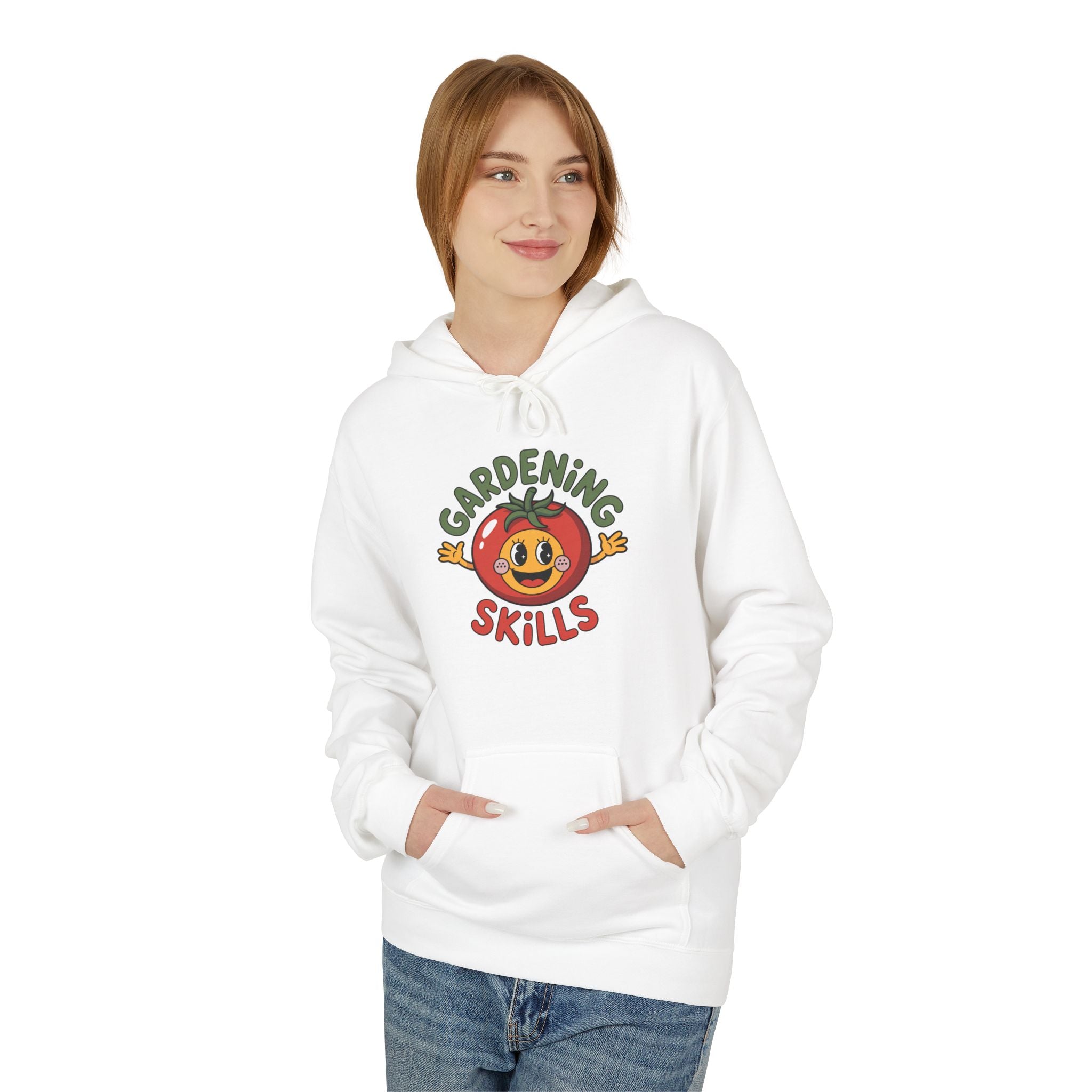Gardening Skills Hoodie — Cute Tomato Illustration Gardeners Gift