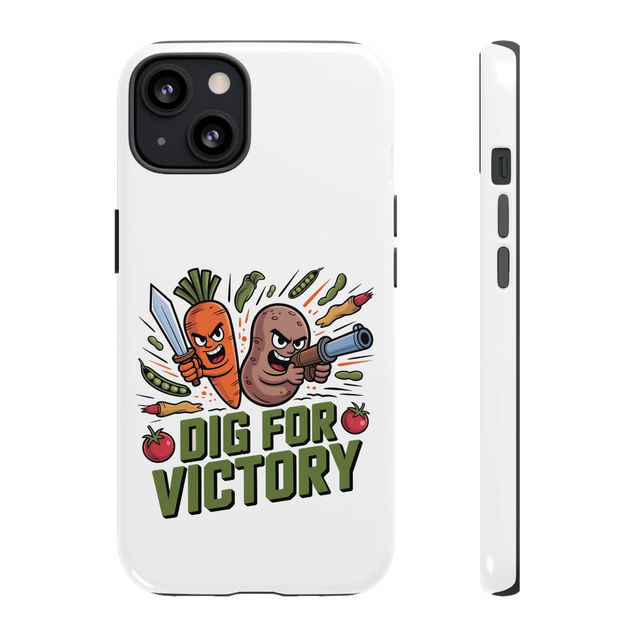 Phone Case — 'Dig For Victory' Veggie Combat Garden Design