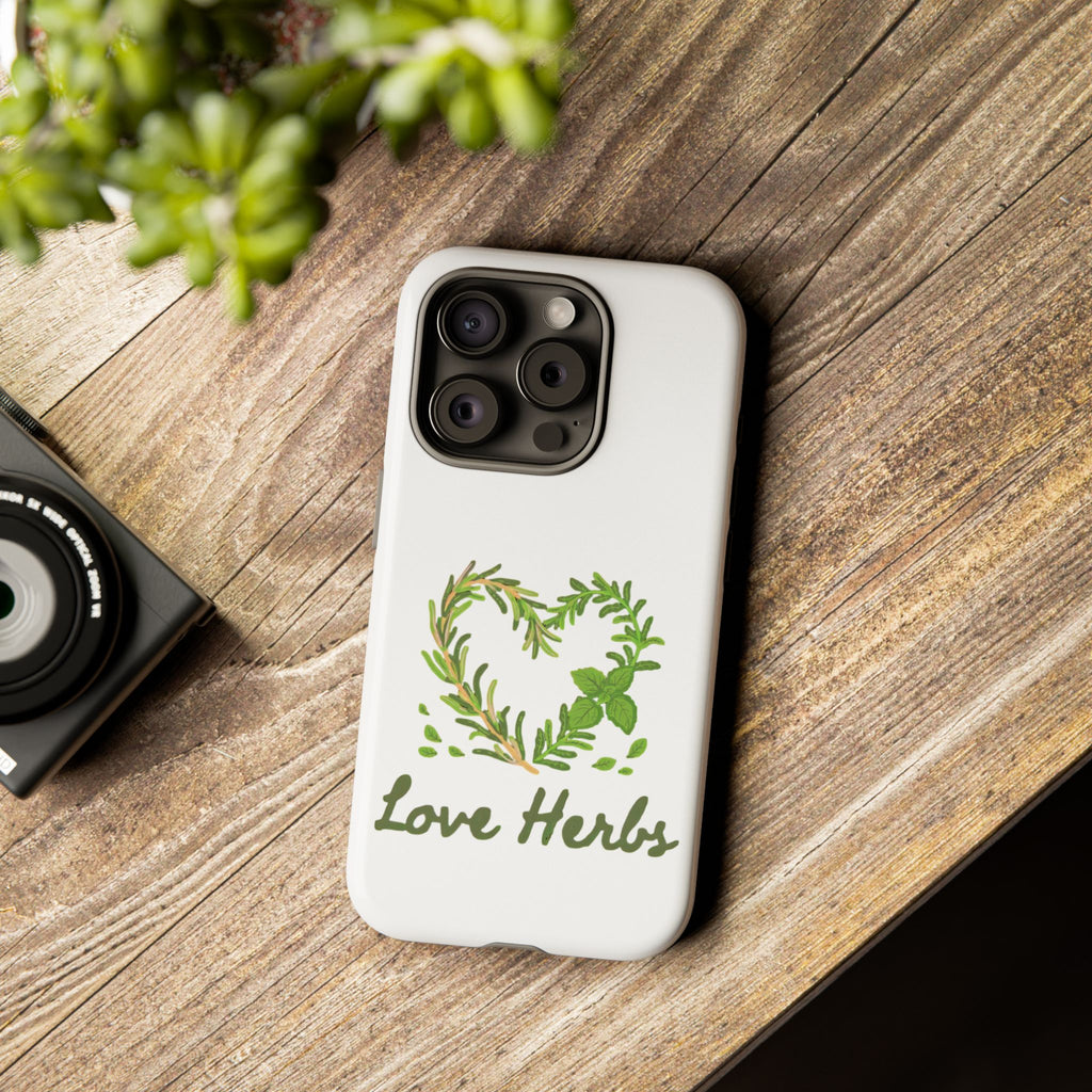 Herb Heart Phone Case - "Love Herbs" Botanical iPhone Cover