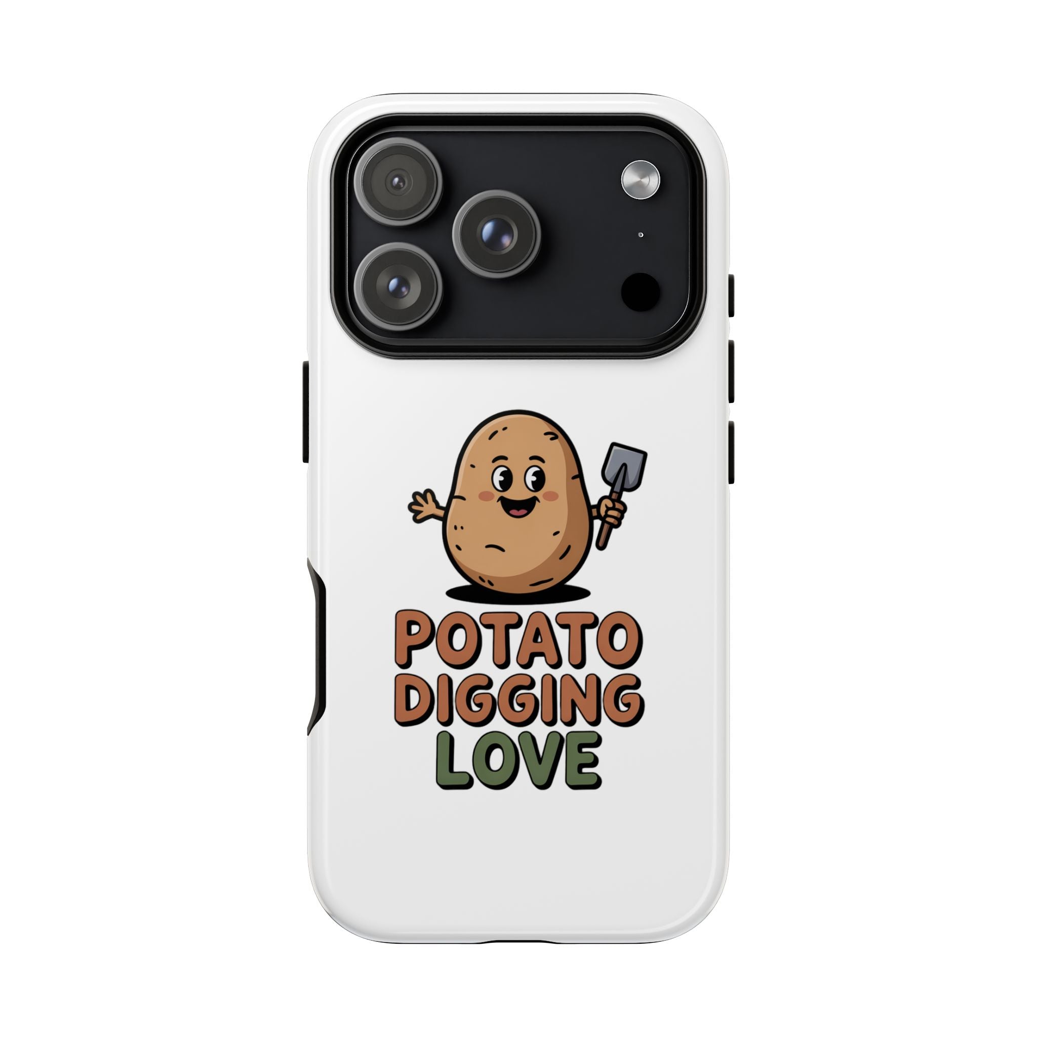 Phone Case — "Potato Digging Love" Cute Gardening Cartoon Protective Cover