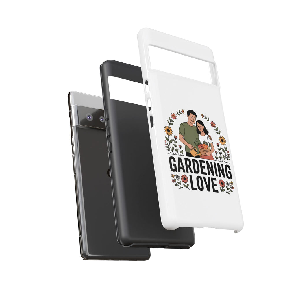 Gardening Love Phone Case — Floral Couple Protective Phone Cover