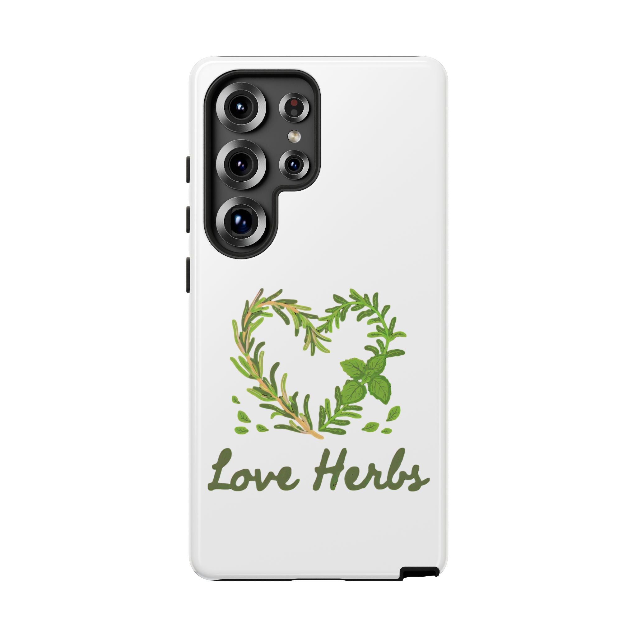 Herb Heart Phone Case - "Love Herbs" Botanical iPhone Cover