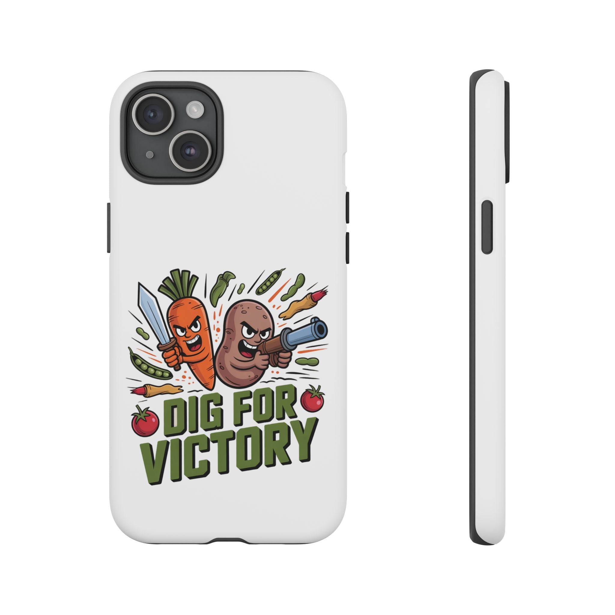 Phone Case — 'Dig For Victory' Veggie Combat Garden Design