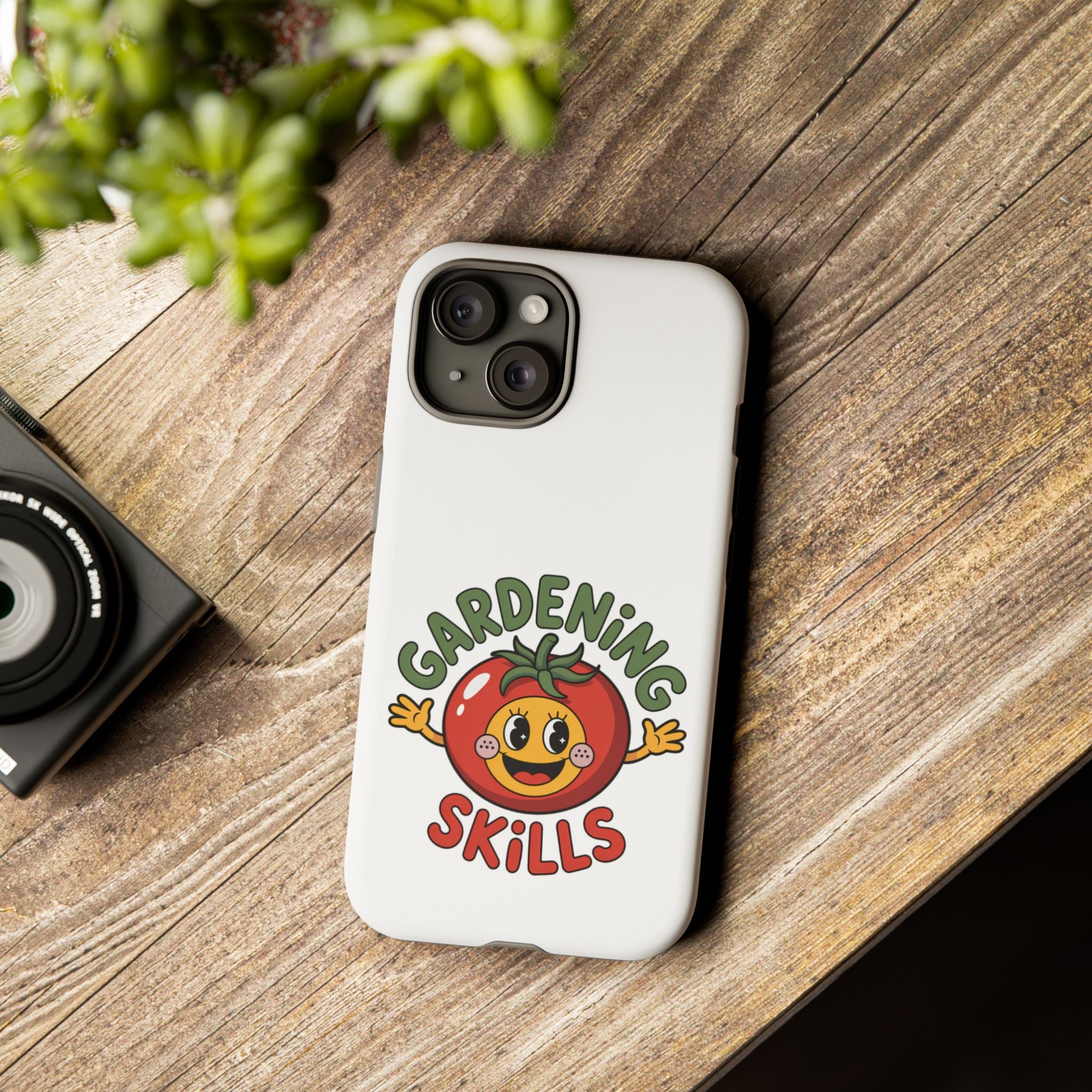 Gardening Skills Phone Case — Cute Tomato Plant Lover Protective Cover