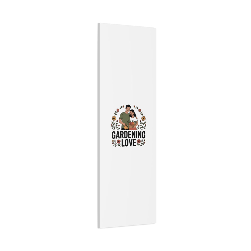 Gardening Love Canvas Print — Couple Gardening Wall Art