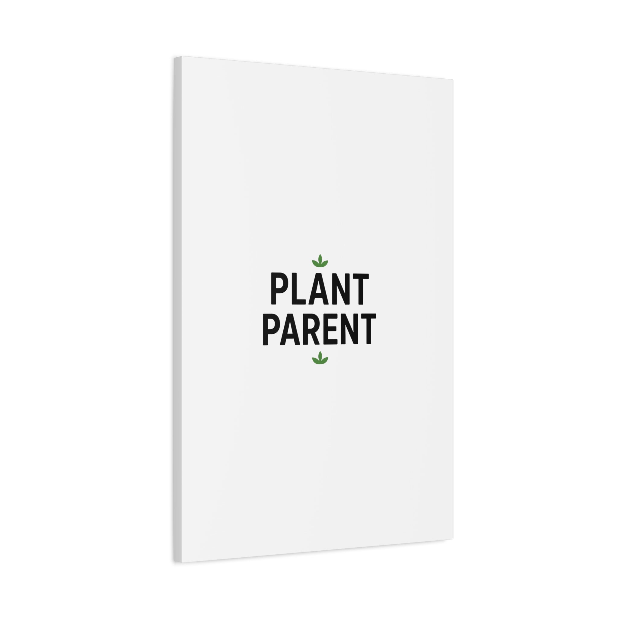 Plant Parent Canvas Wall Art — Minimalist Botanical Typography Print