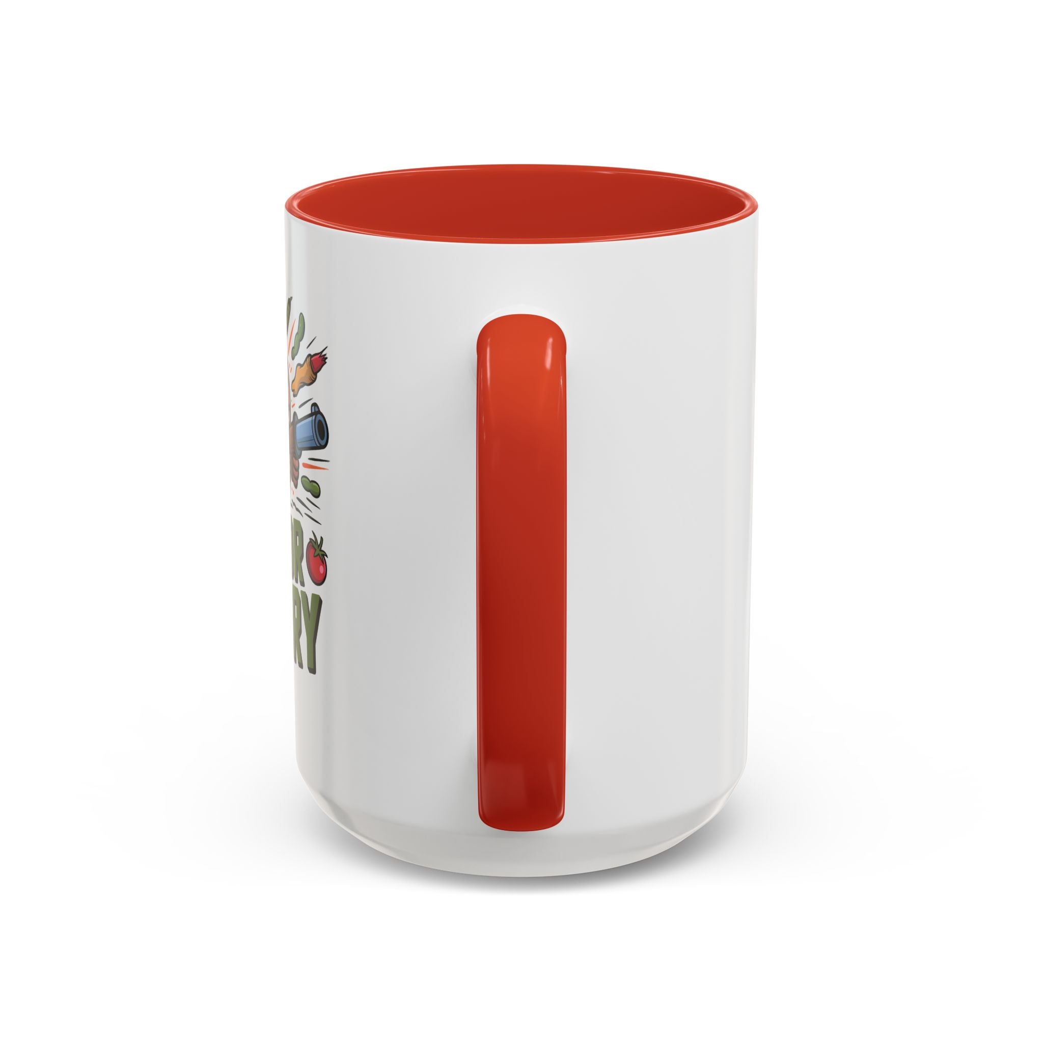 Dig For Victory Coffee Mug — Garden Veggie Cartoon Accent Mug (11/15oz)