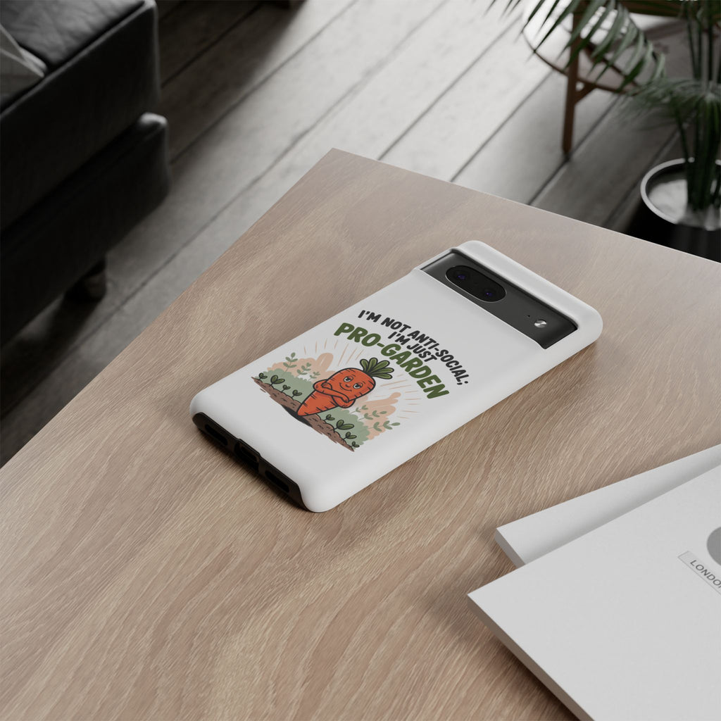 Pro-Garden Carrot Phone Case — “I’m Not Anti-Social, I’m Just Pro-Garden”