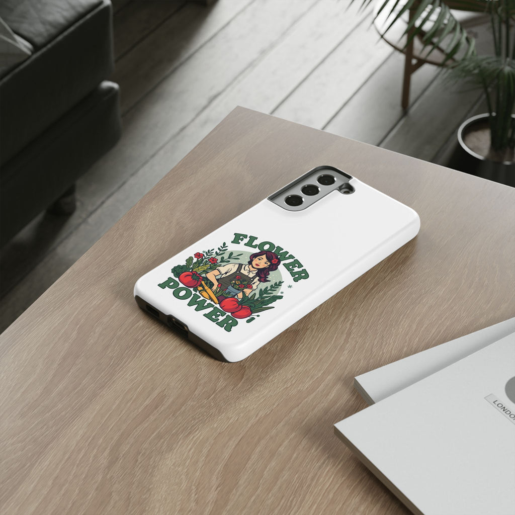 Phone Case - 'Flower Power' Retro Gardener Floral Protective Case