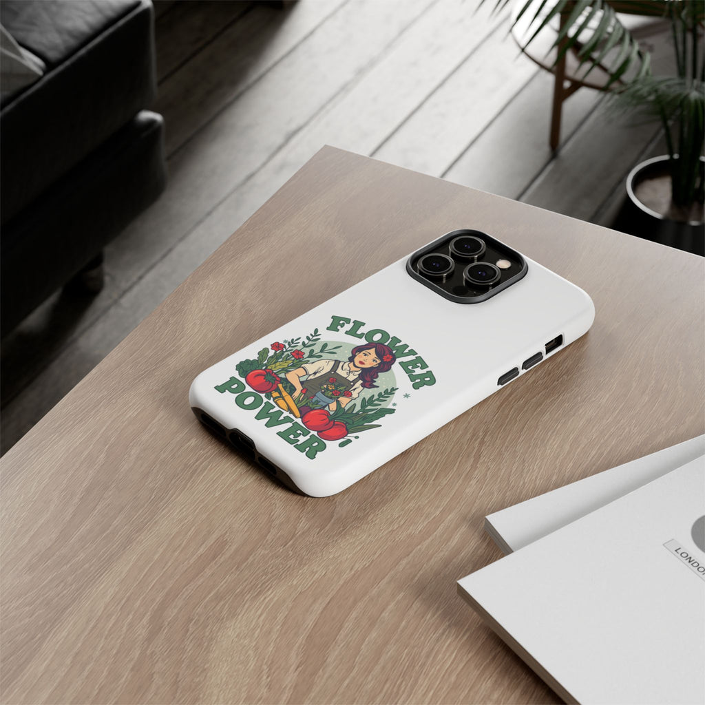 Phone Case - 'Flower Power' Retro Gardener Floral Protective Case