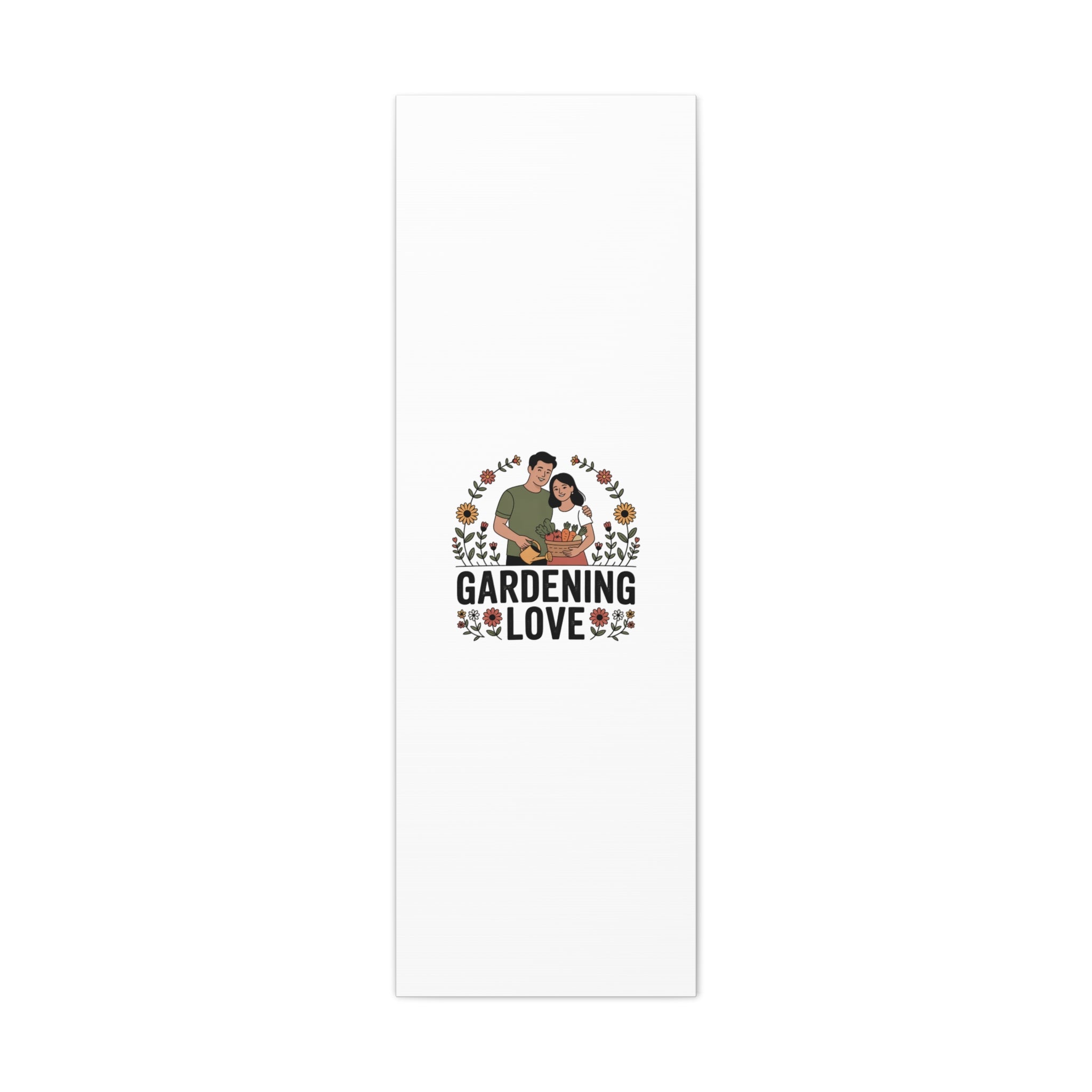 Gardening Love Canvas Print — Couple Gardening Wall Art
