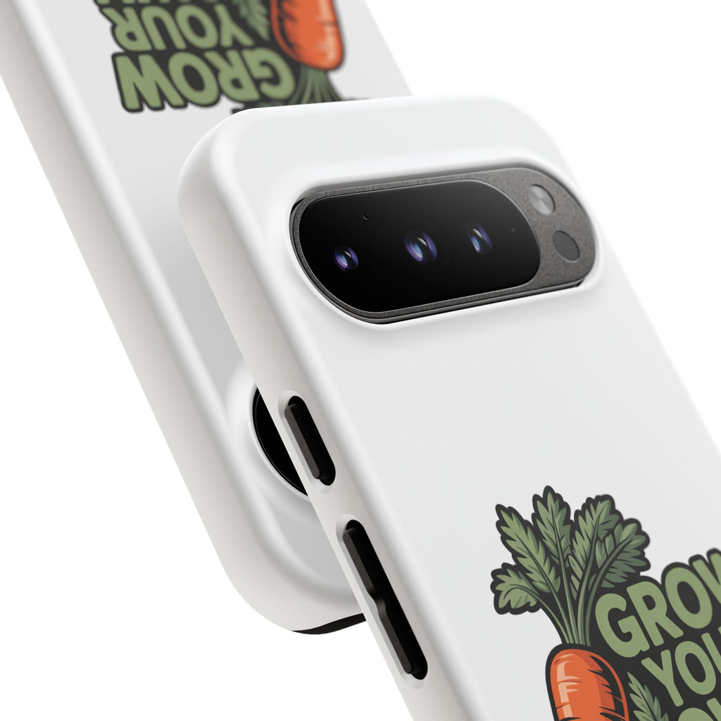Grow Your Own Vegetables Phone Case — Gardening Carrot Potato Tomato Design