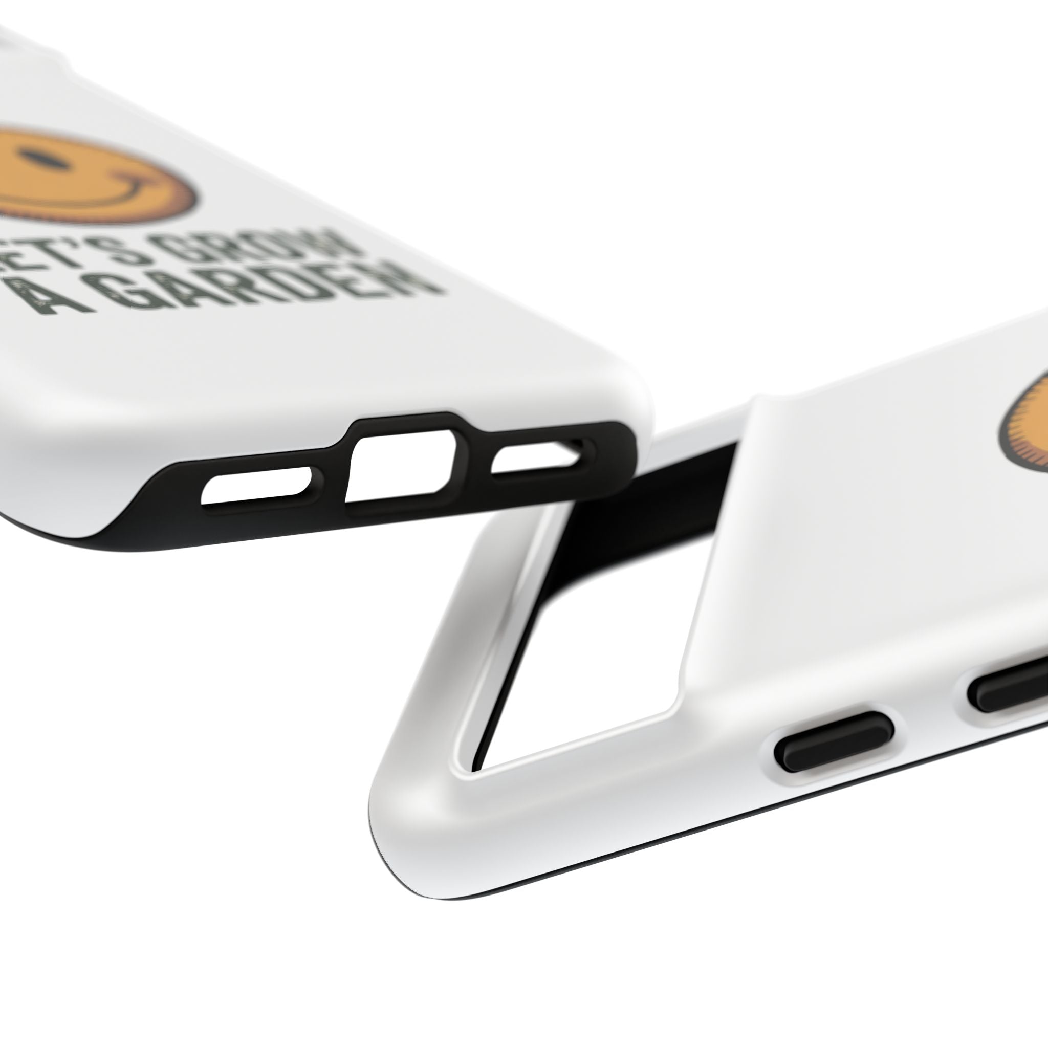 Phone Case — "Let's Grow a Garden" Smiley Plant Lover Protective Case