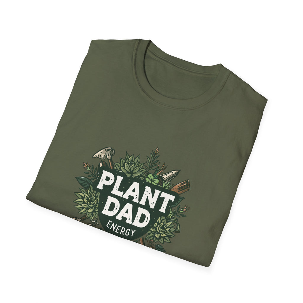 Plant Dad T-Shirt — Funny Gardener Shirt with Botanical Tools