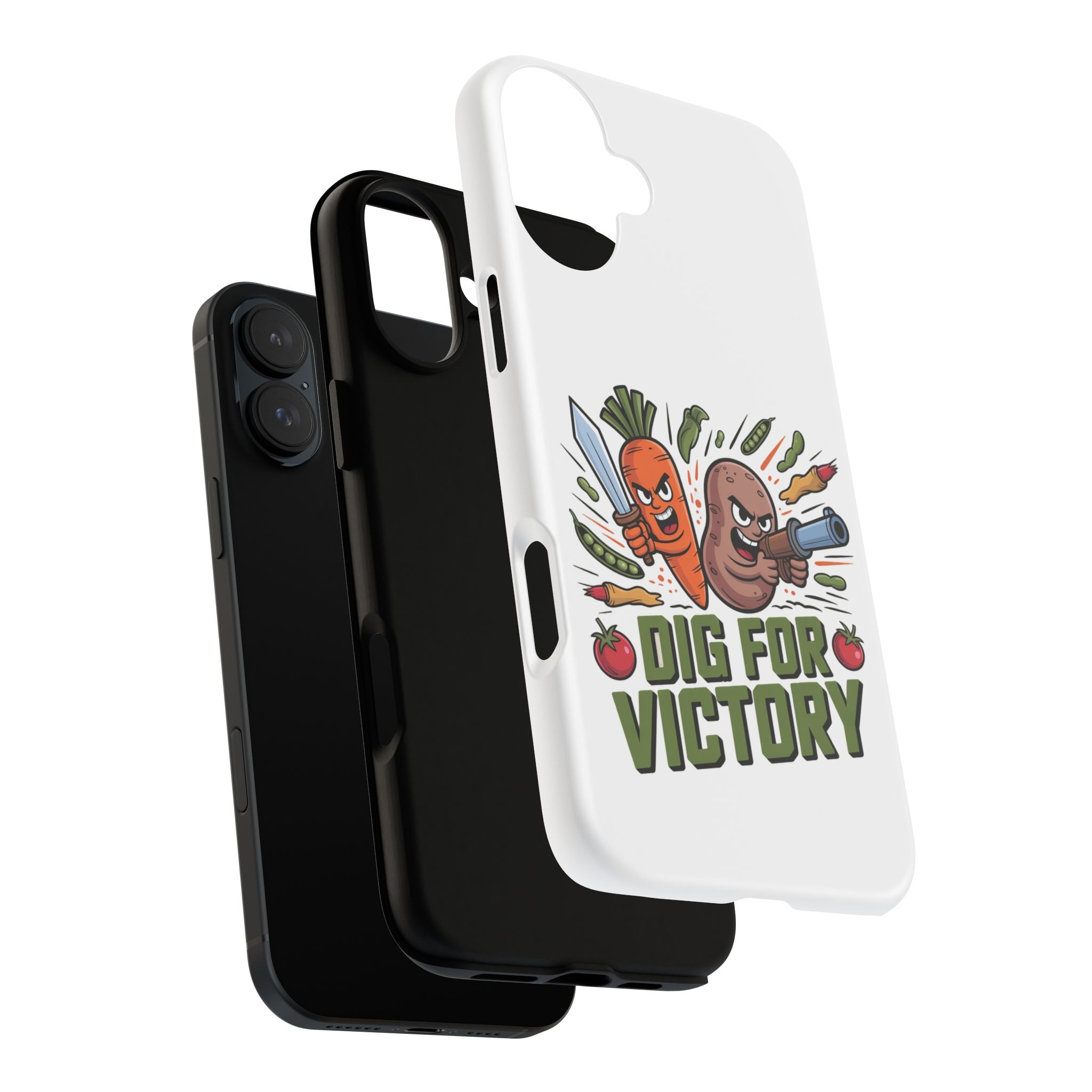 Phone Case — 'Dig For Victory' Veggie Combat Garden Design