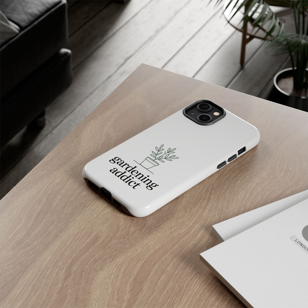 Phone Case — 'gardening addict' Minimal Plant Design