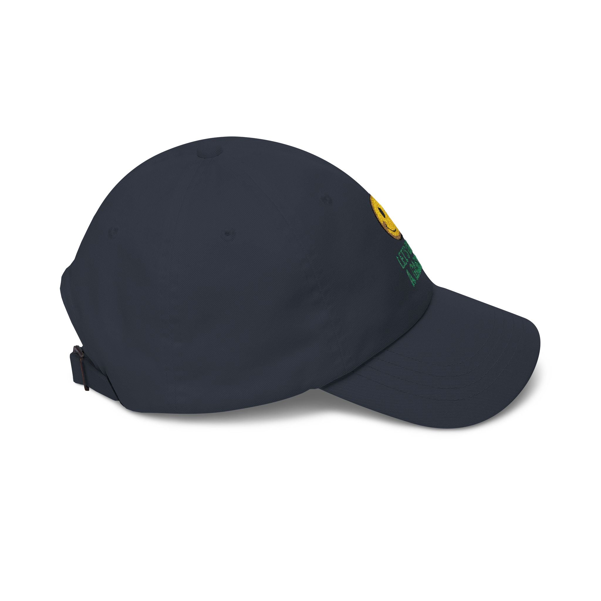 Dad Cap - 'Let’s Grow a Garden' Smiley Embroidered Hat