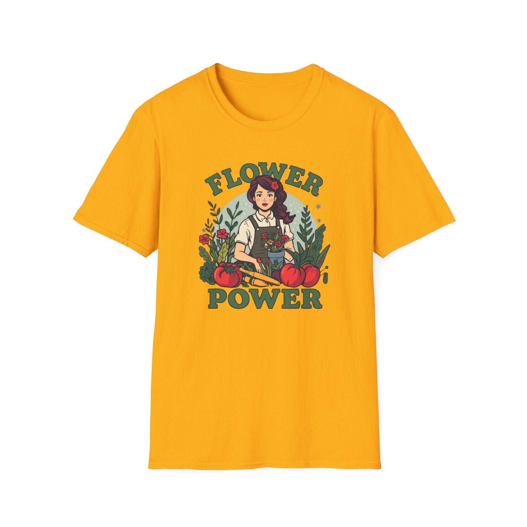 Flower Power T-Shirt — Retro Floral Graphic Tee