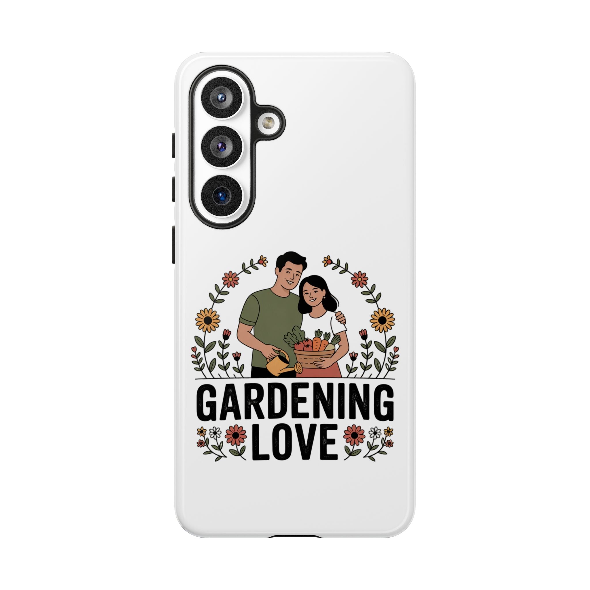 Gardening Love Phone Case — Floral Couple Protective Phone Cover