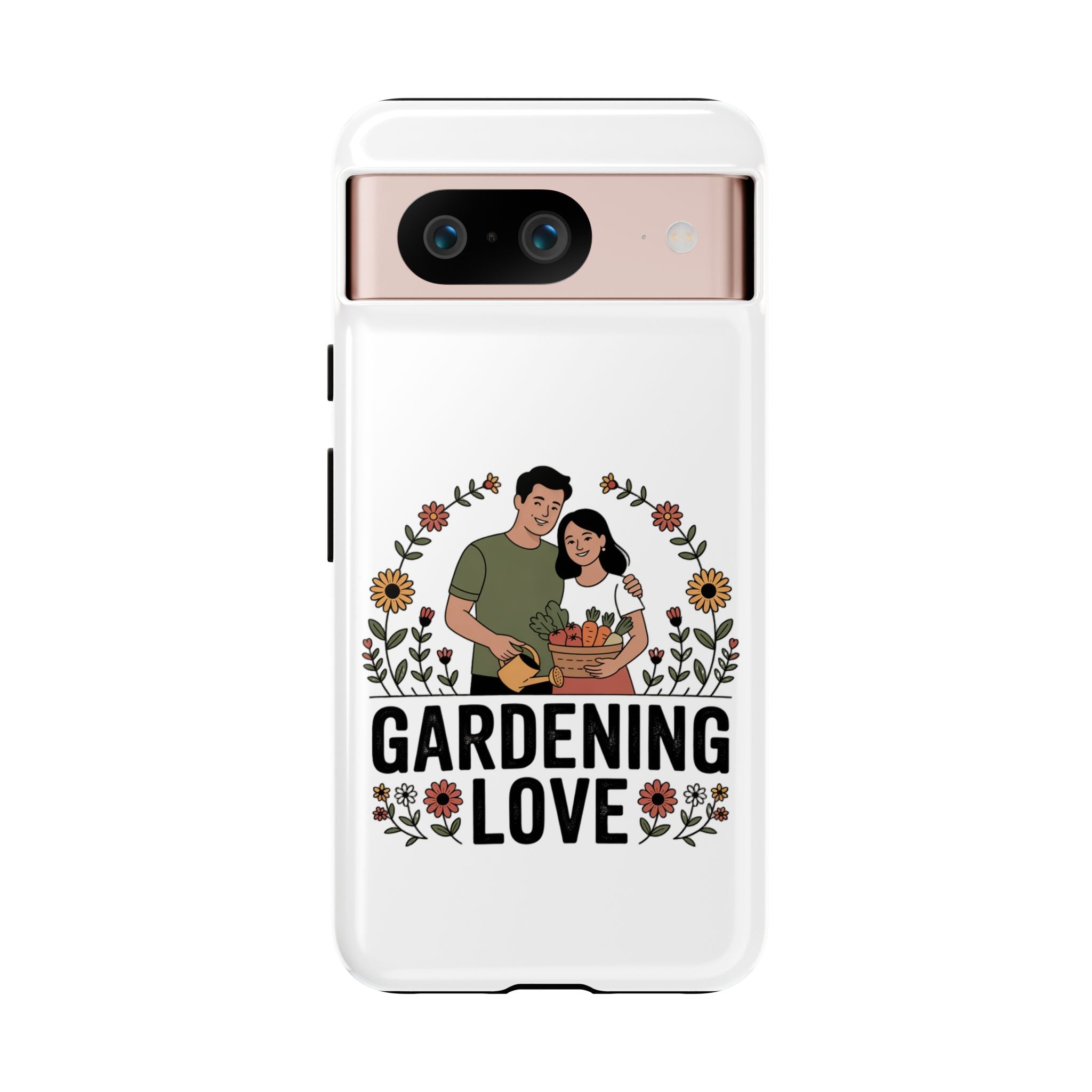 Gardening Love Phone Case — Floral Couple Protective Phone Cover