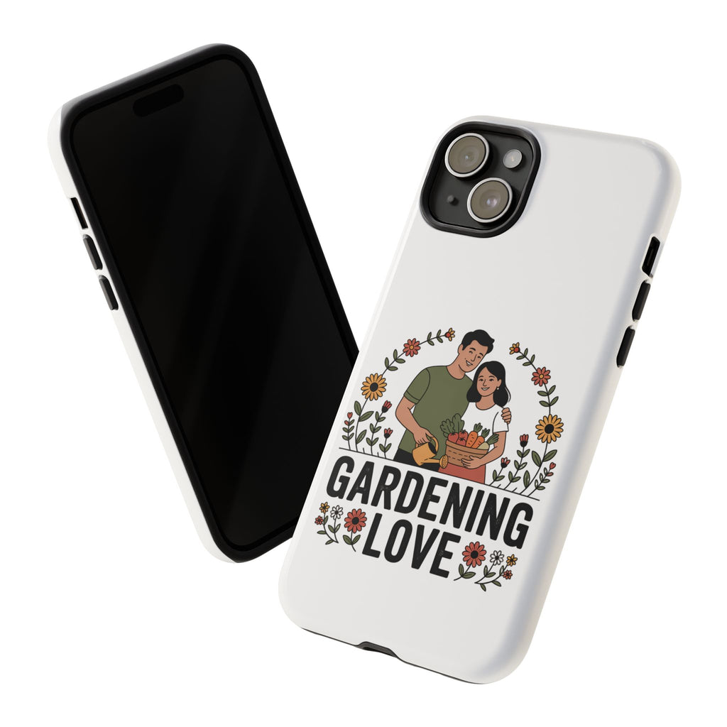 Gardening Love Phone Case — Floral Couple Protective Phone Cover