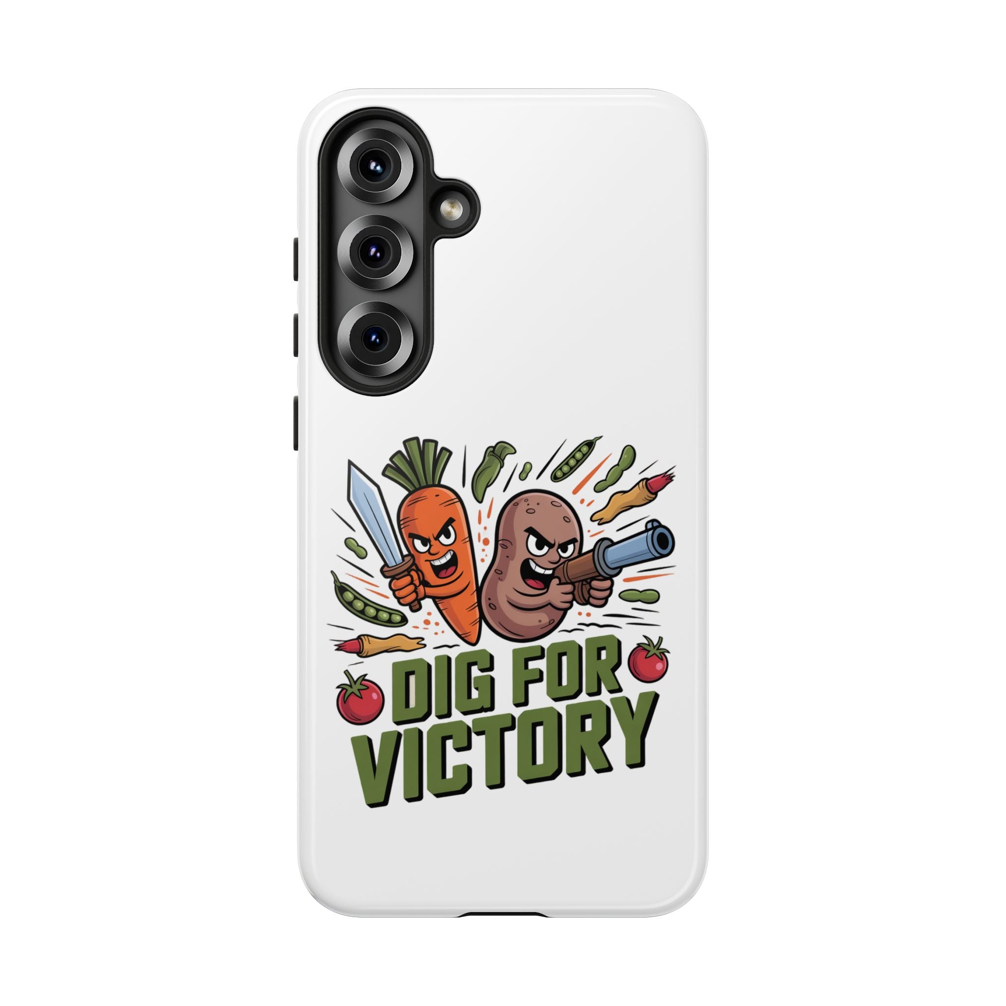 Phone Case — 'Dig For Victory' Veggie Combat Garden Design