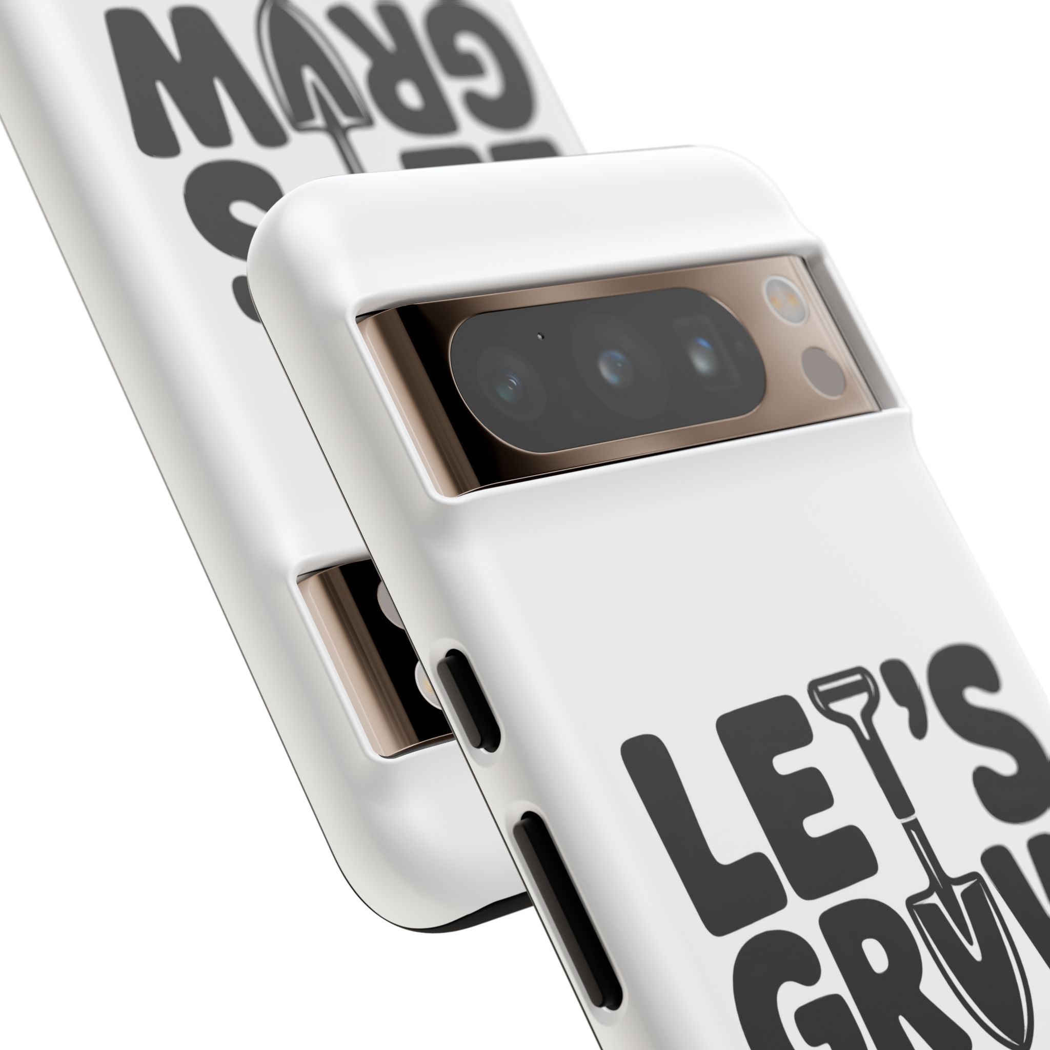 Phone Case - "Let's Grow Stuff" Gardening Shovel Design